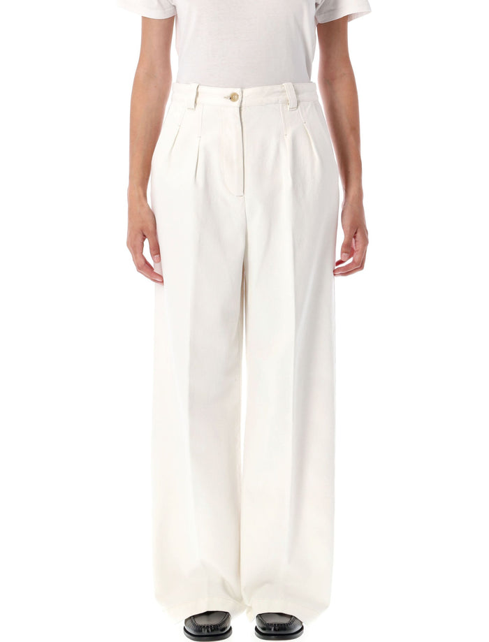 Tressie denim chino trousers Off White Cotton Jean