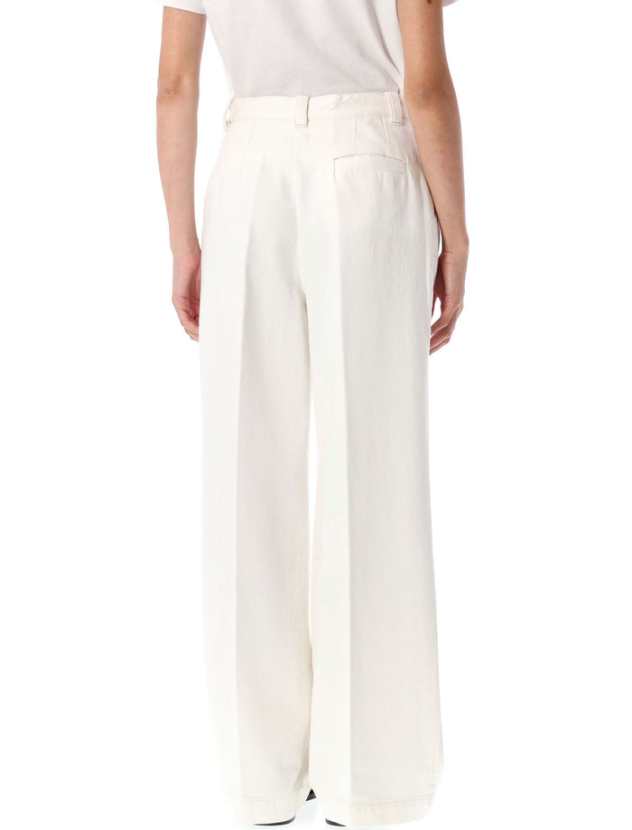 Tressie denim chino trousers Off White Cotton Jean
