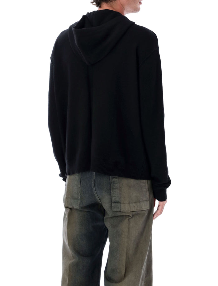 Cashmere zipped hoodie Black Cahmere Cardigan