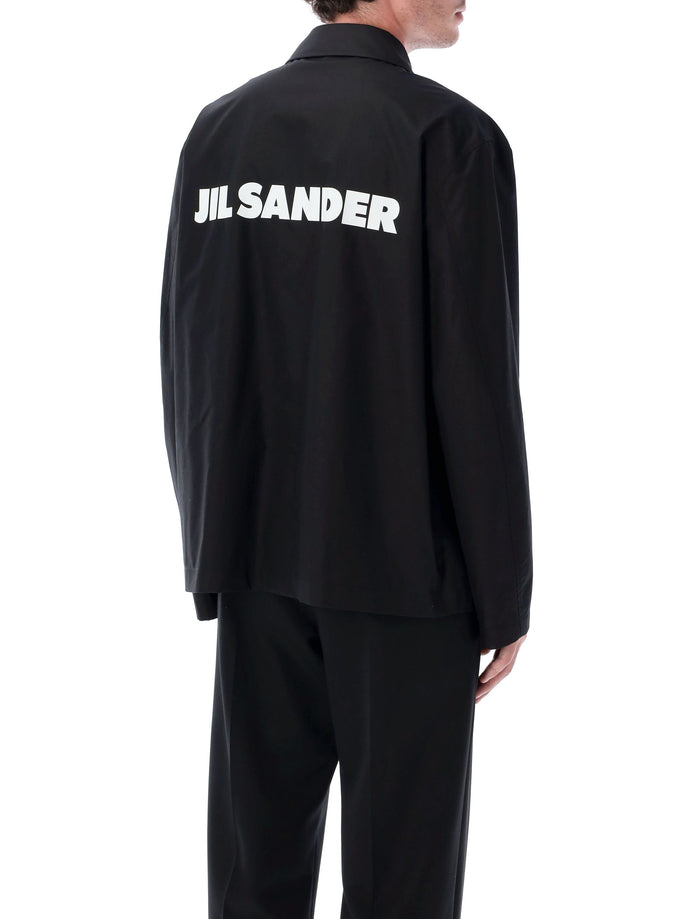 Logo jacket Black Cotton Lining