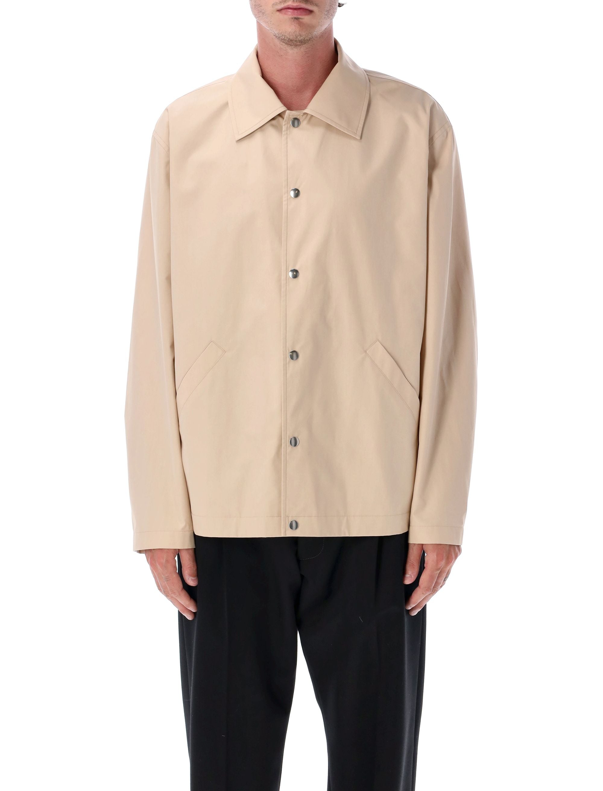Logo jacket Dark Sand Cotton Lining