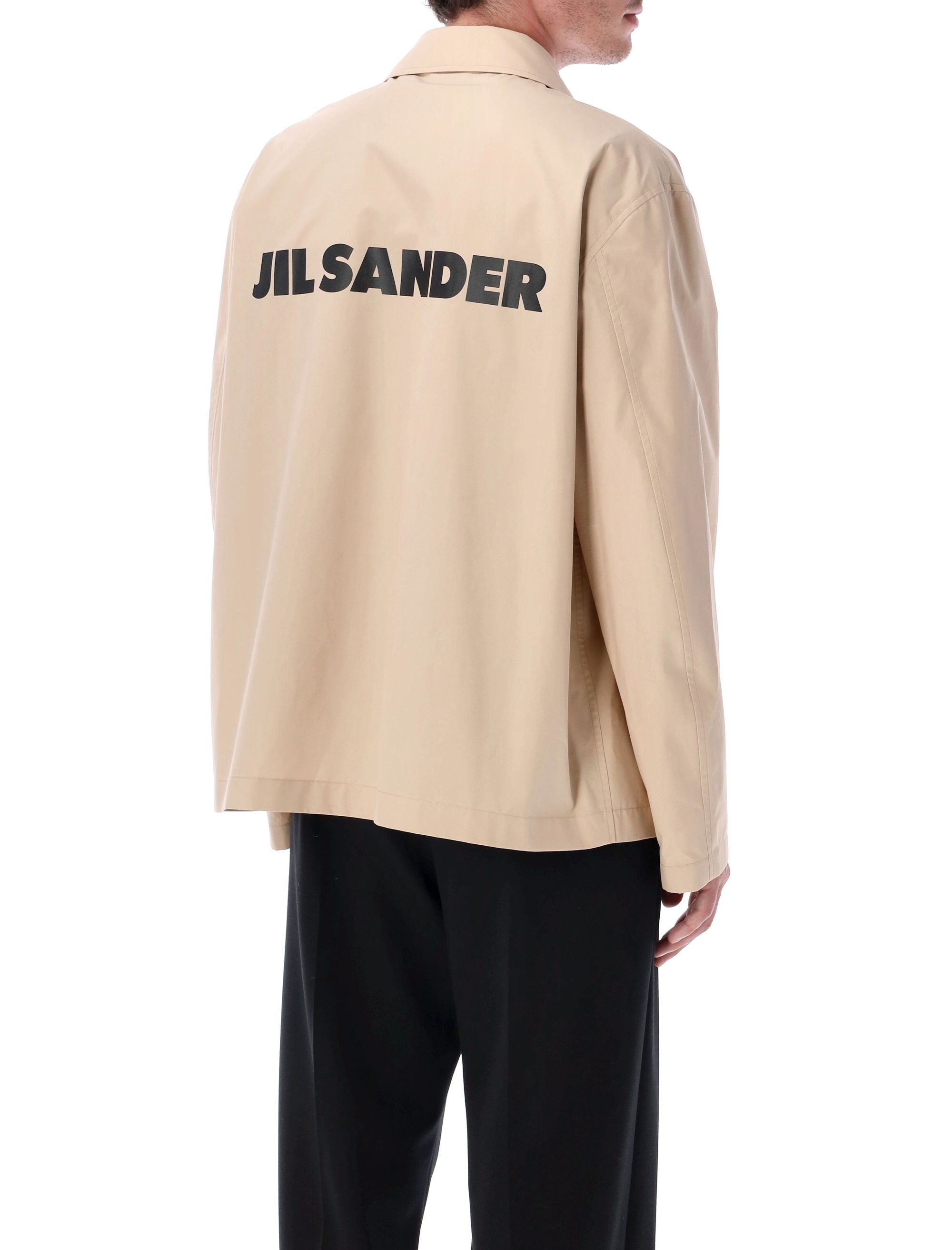 Logo jacket Dark Sand Cotton Lining