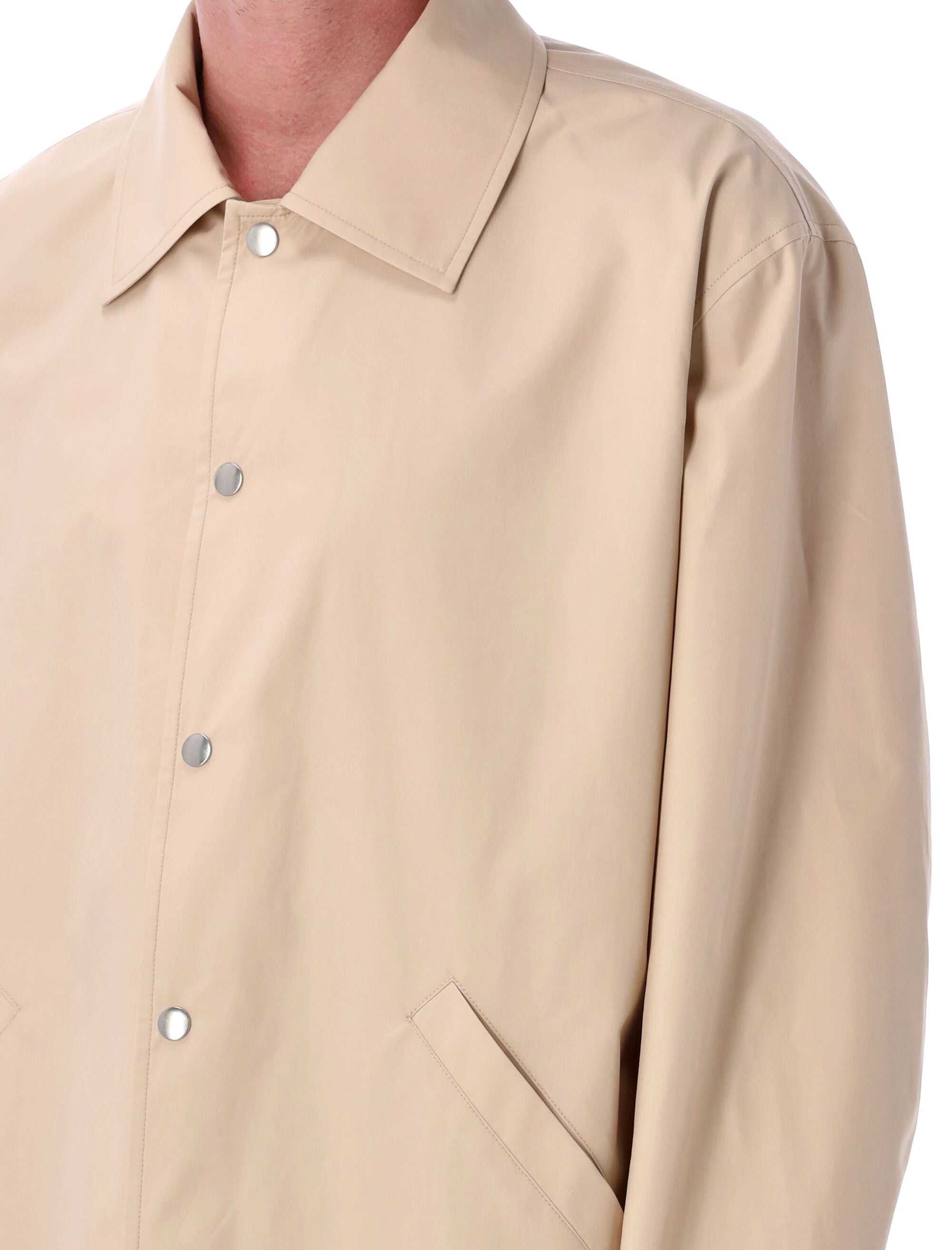 Logo jacket Dark Sand Cotton Lining