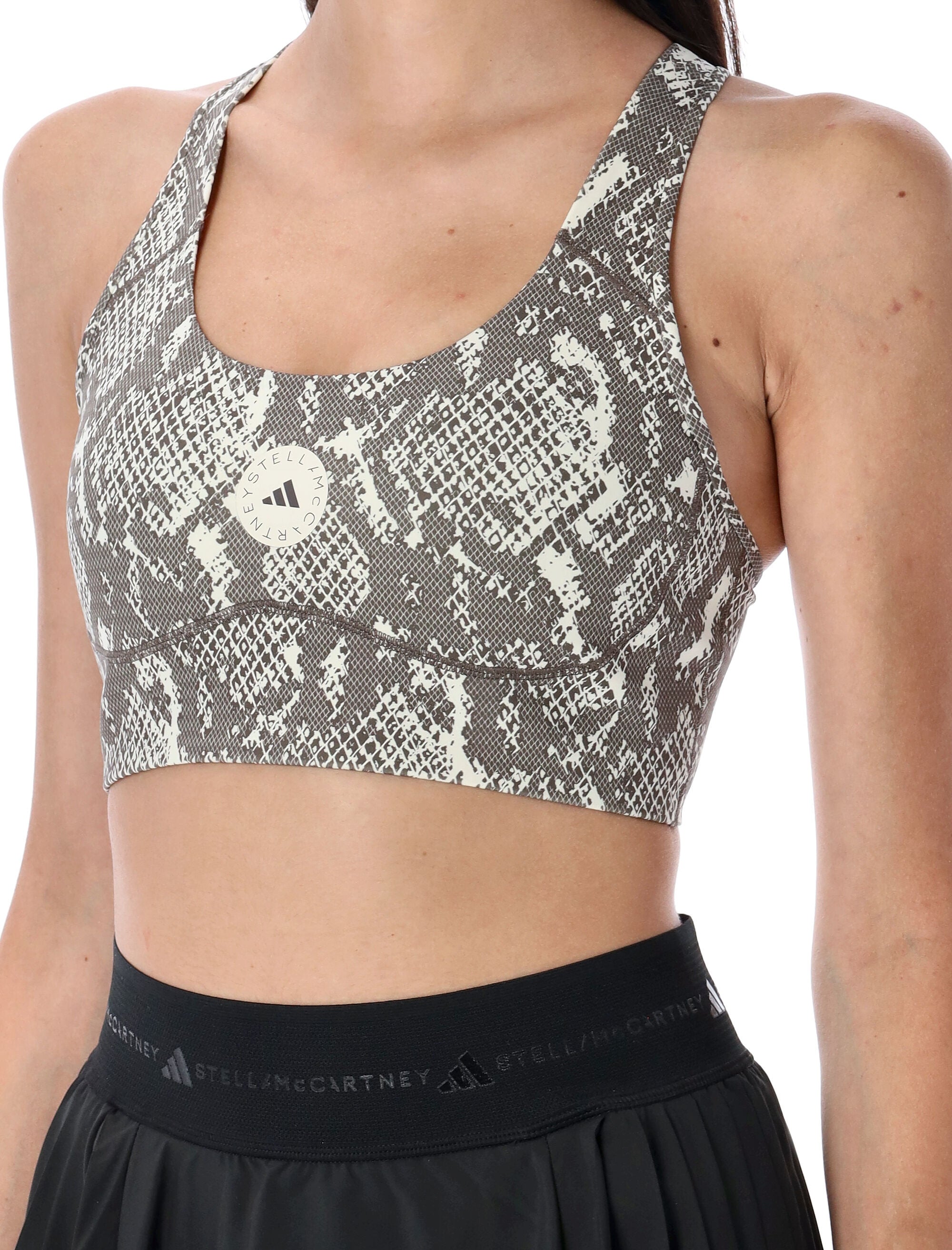 Power Impact training bra Light Grey Recycled Polyester Top