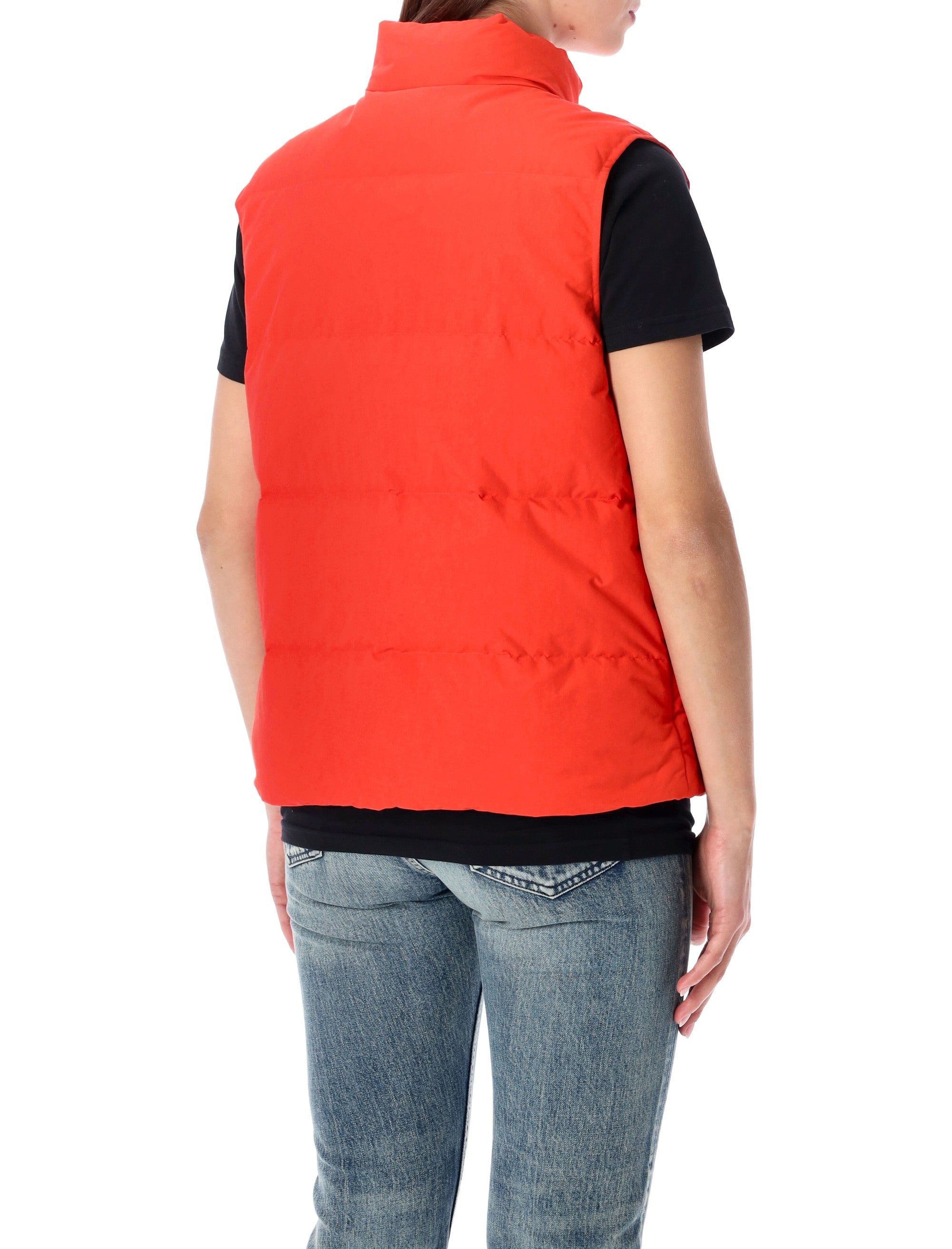 Patagonia Downdrift recycled down vest Sizzle Red Nylon Lining