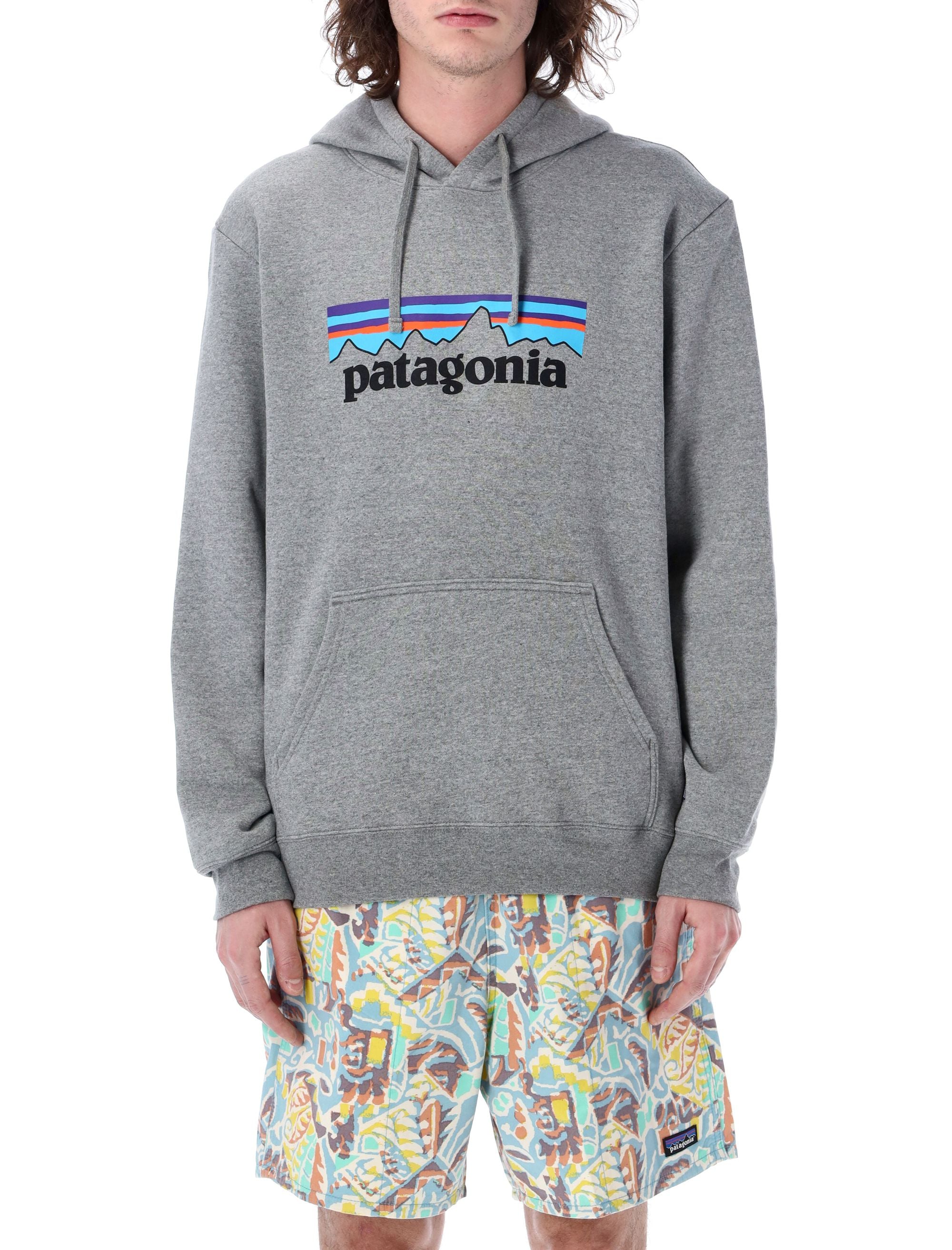 P-6 Logo uprisal hoodie Gravel Heather Recycled Polyester Sweatshirt