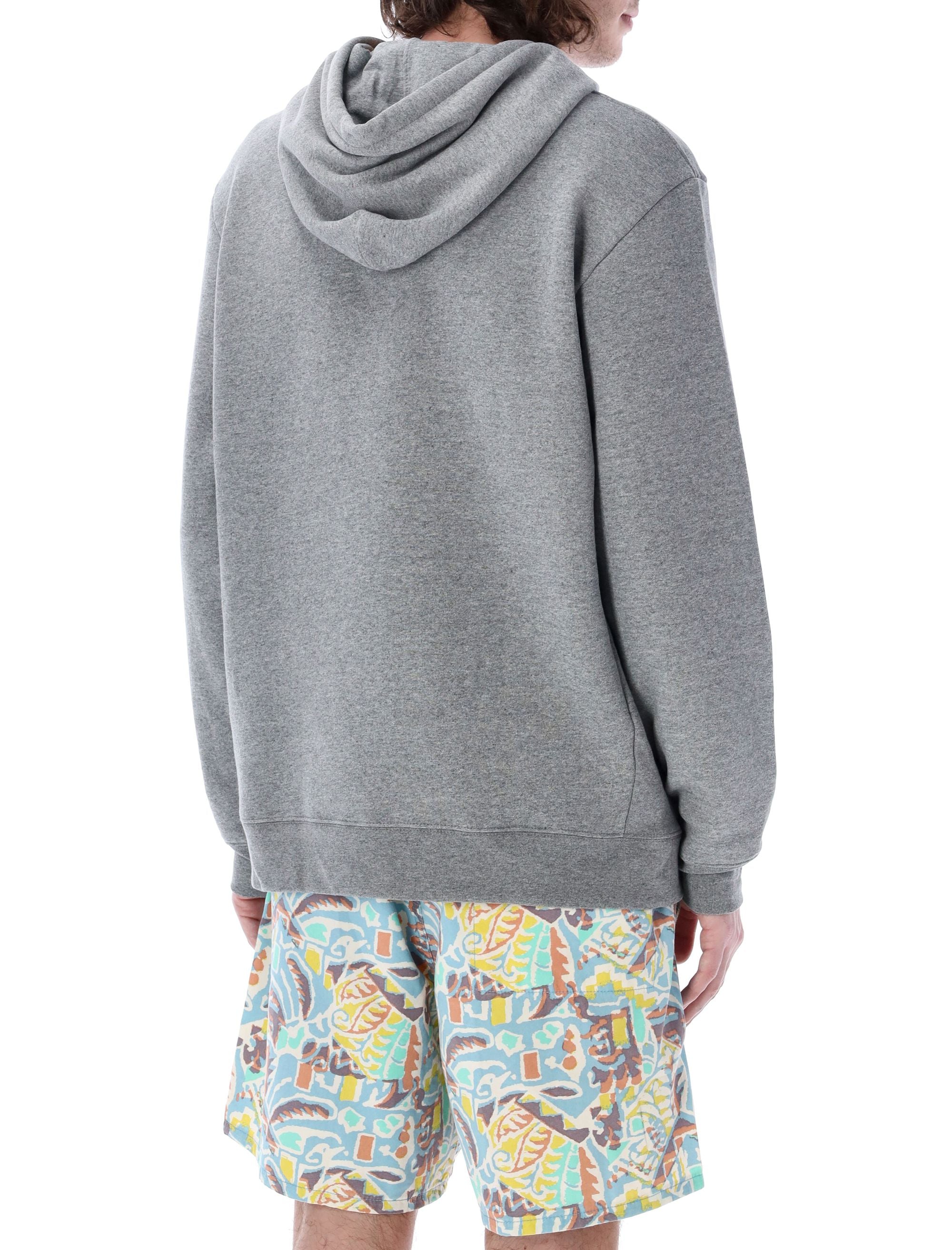 P-6 Logo uprisal hoodie Gravel Heather Recycled Polyester Sweatshirt