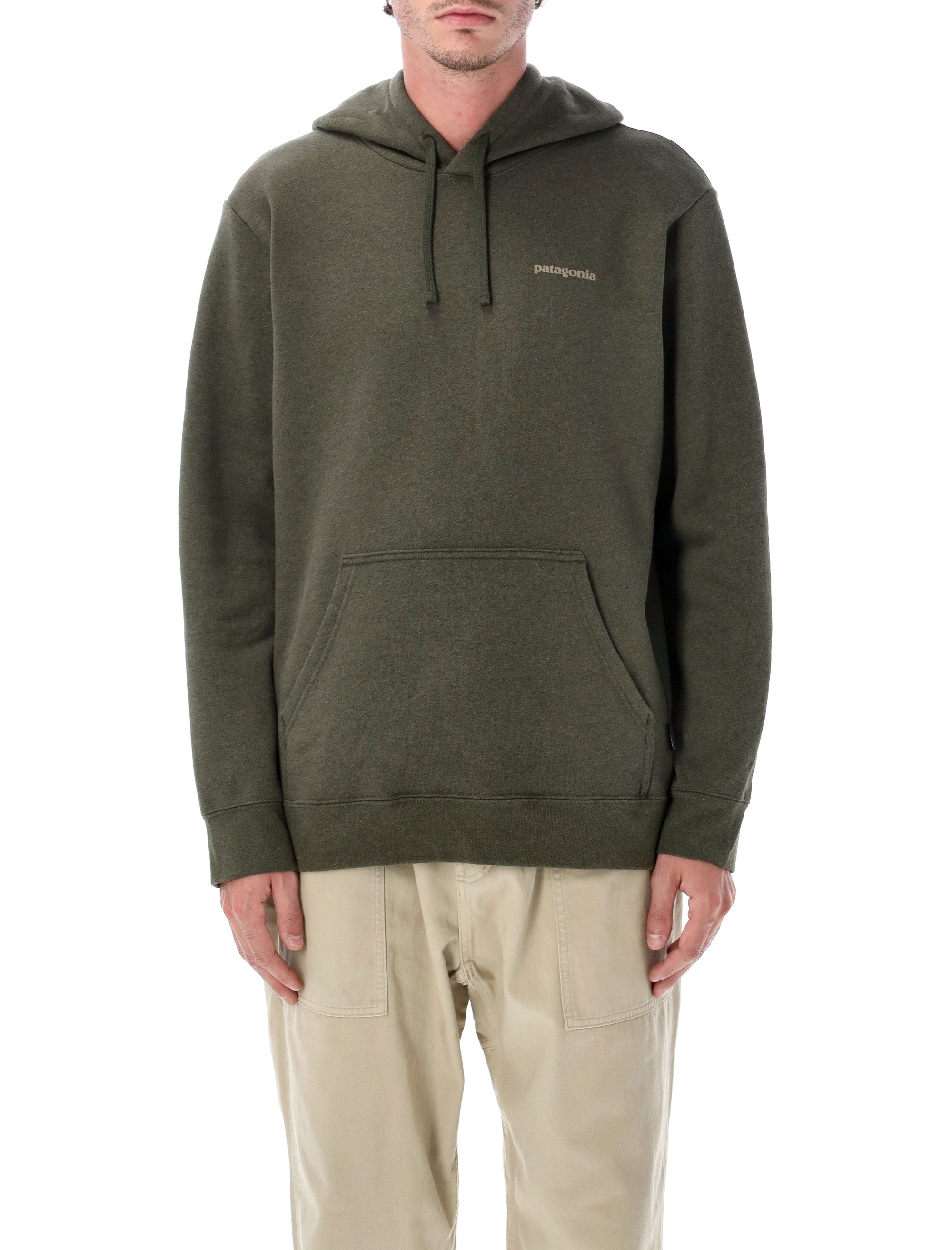 Patagonia Boardshort Logo Uprisal Hoody Basin Green Recycled Polyester Sweatshirt