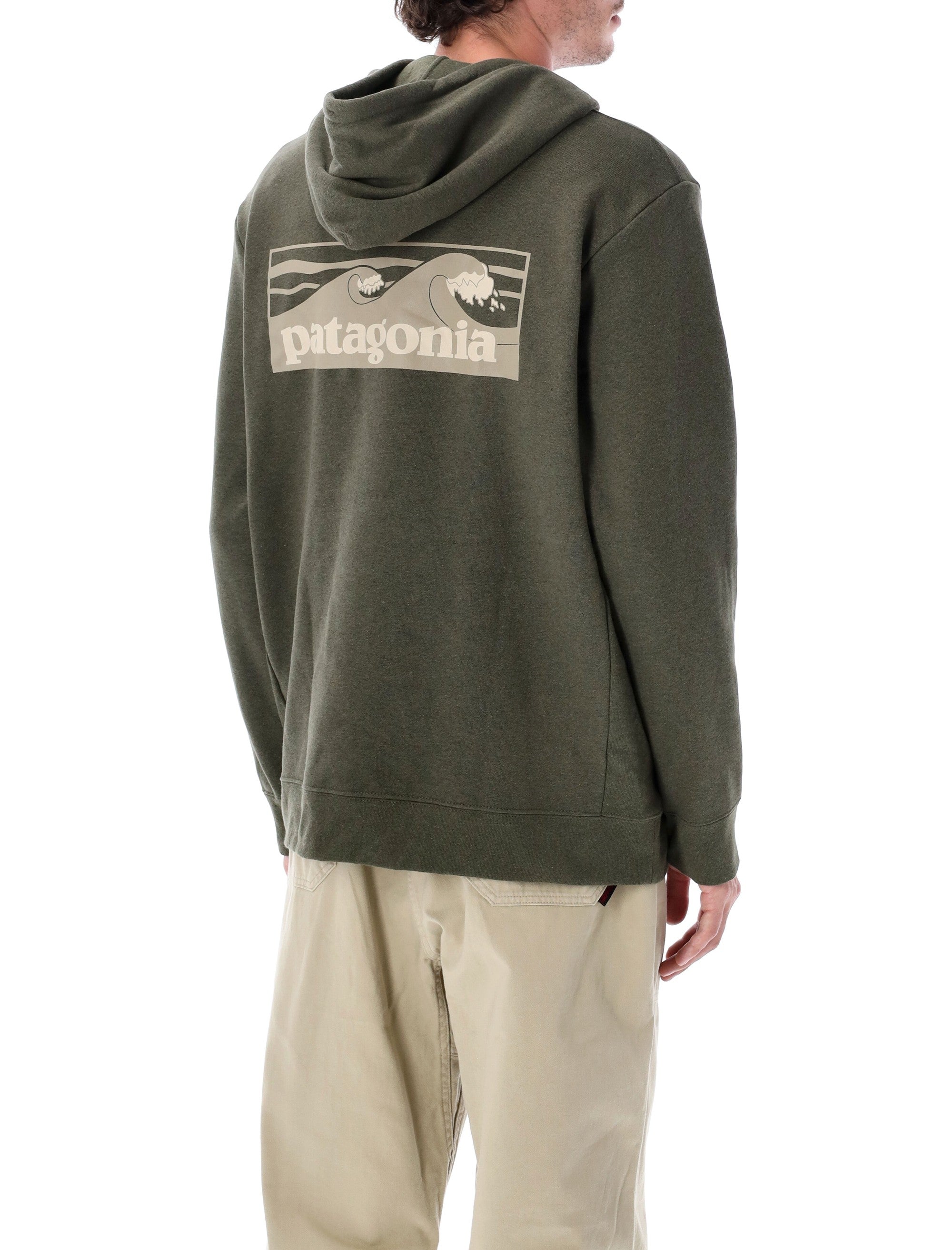 Patagonia Boardshort Logo Uprisal Hoody Basin Green Recycled Polyester Sweatshirt