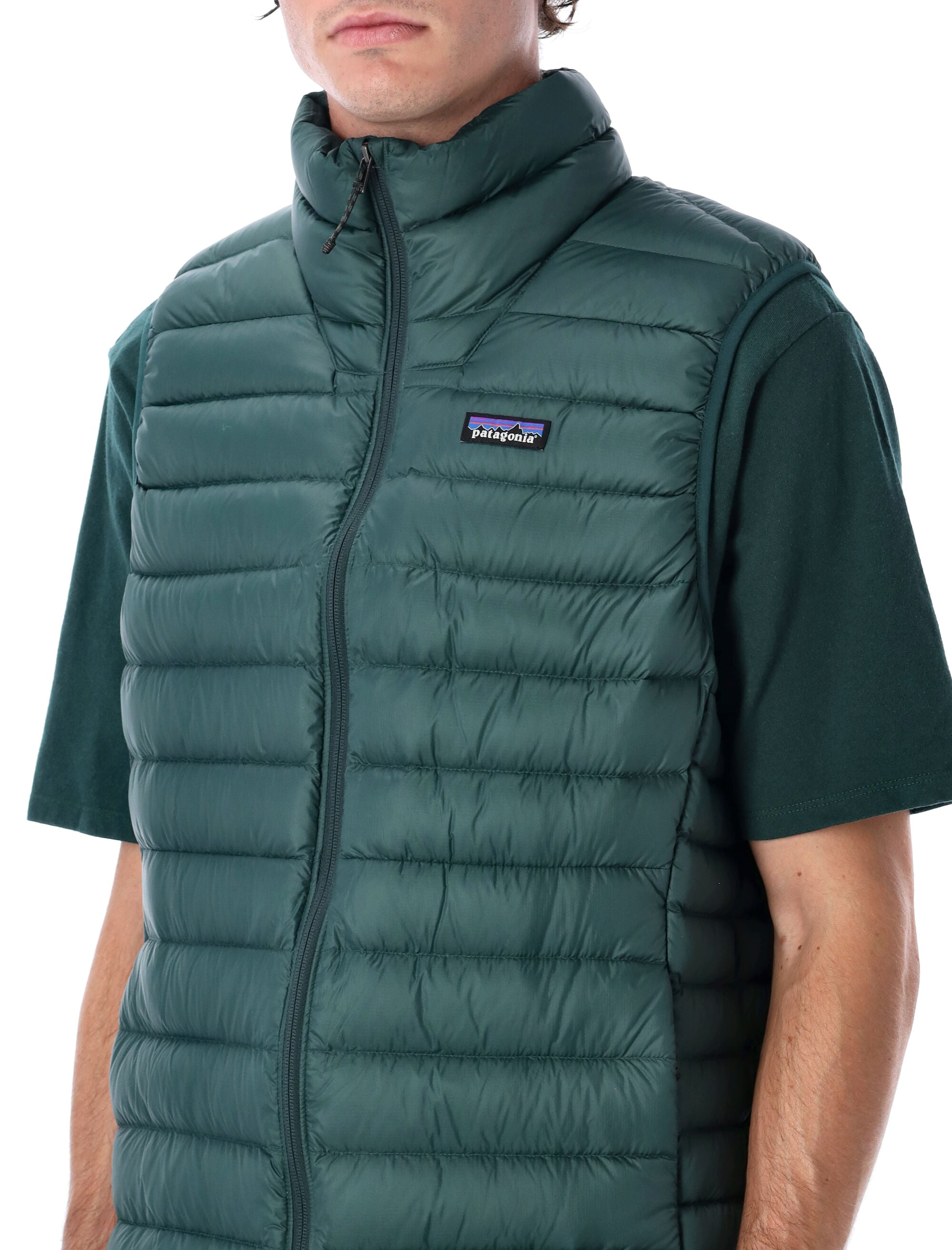 Patagonia Down Sweater padded vest Cascade Green Recycled Nylon Filling