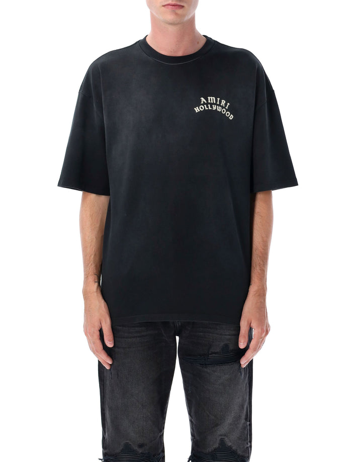 Hollywood oversized tee Black Cotton T-shirt