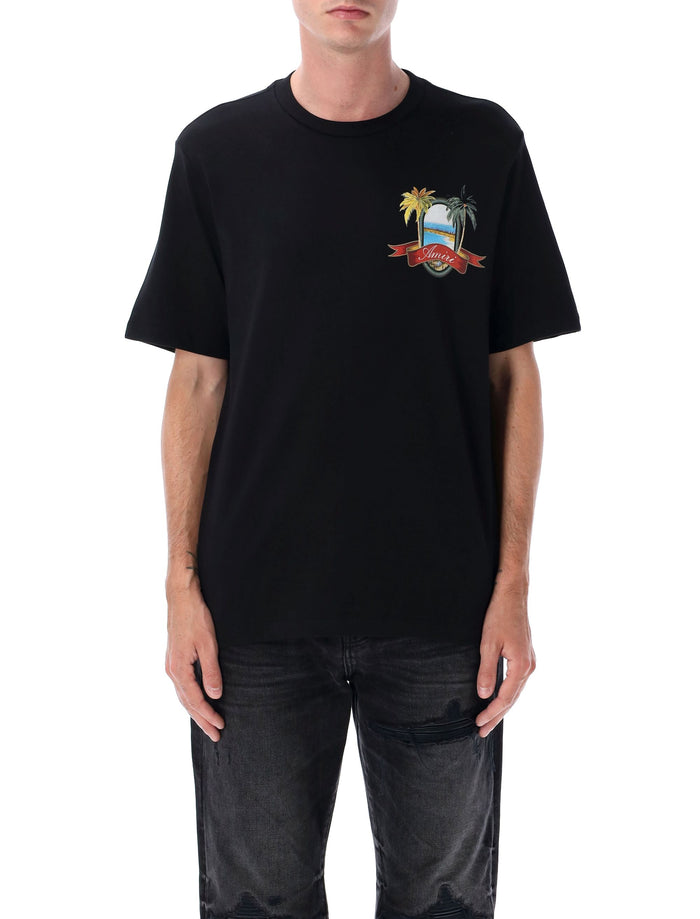 Paradise Tee Black Cotton T-shirt