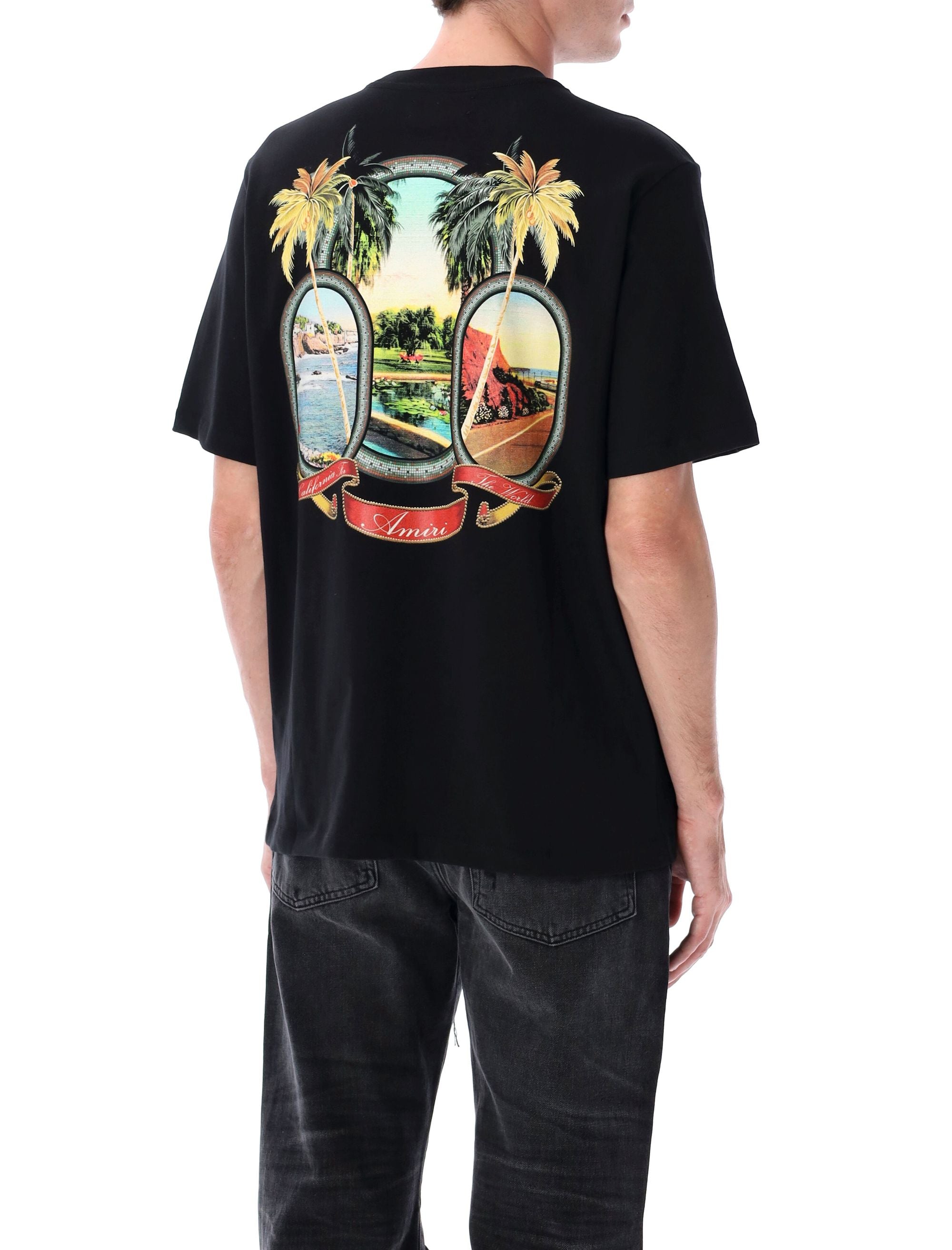 Paradise Tee Black Cotton T-shirt