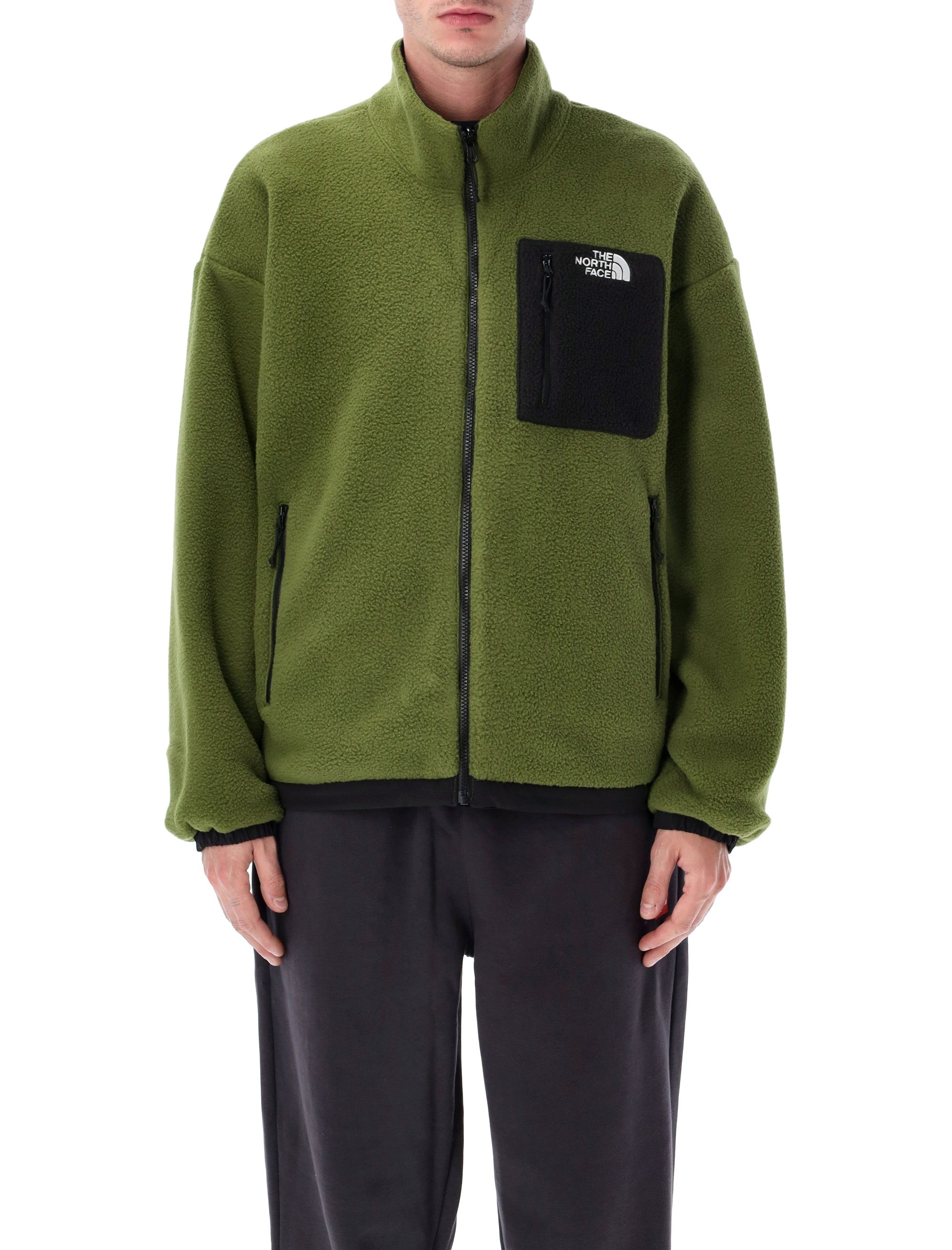 The North Face Yumiori reversible fleece jacket Green Black Polyester Fleeces