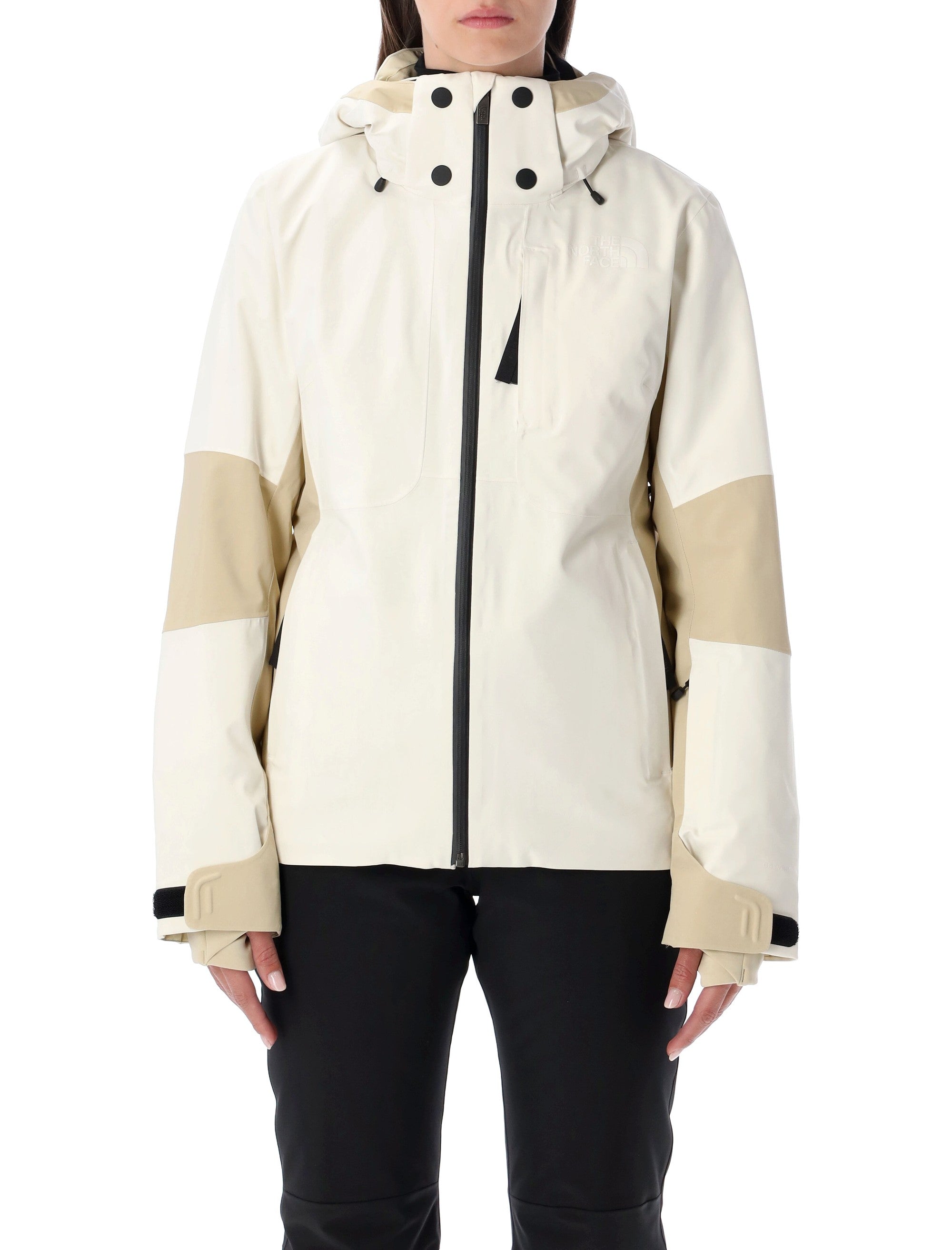 The North Face Lenado ski jacket beige and white Polyester Wear