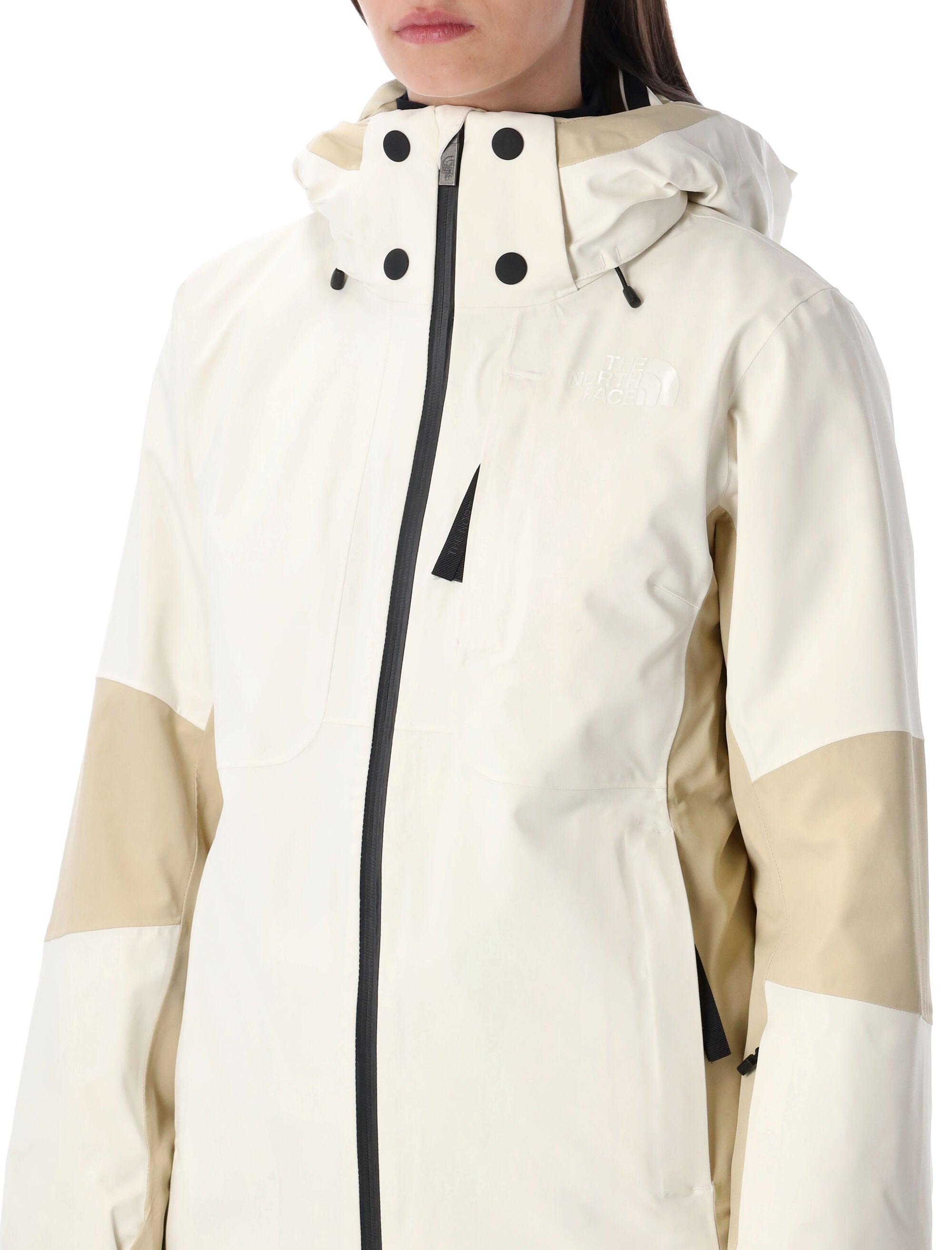 The North Face Lenado ski jacket beige and white Polyester Wear