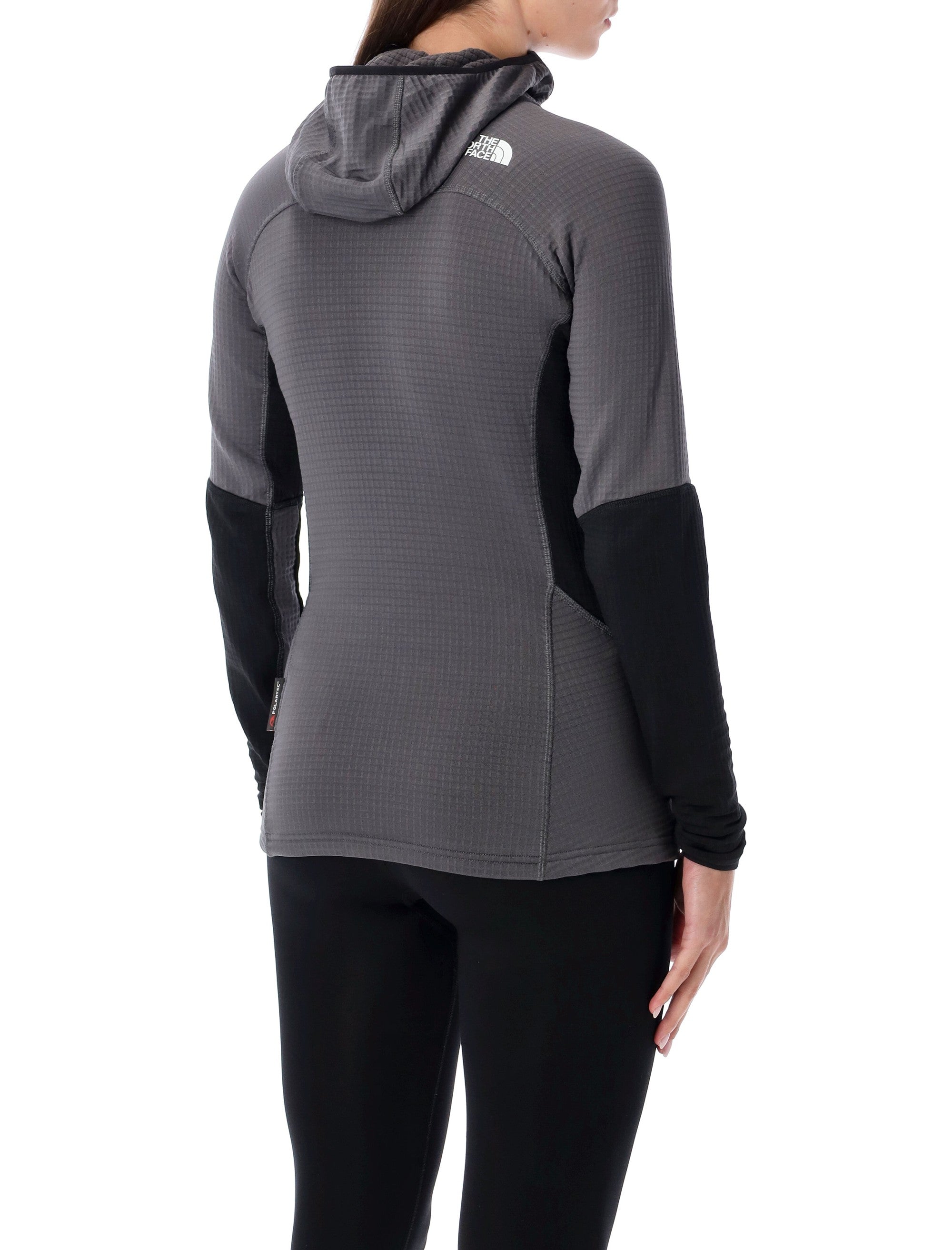 The North Face Stormgap grey Polartec® hooded jacket Dk Polyester Ski Wear