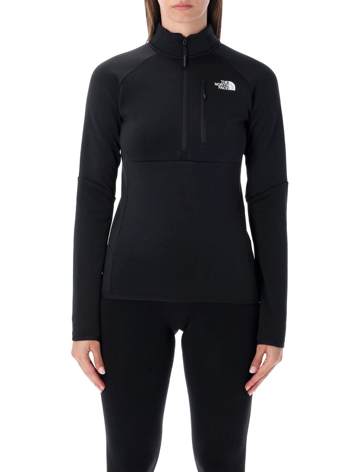 The North Face black Polartec® Meteora technical fleece 1-4 zip Polyester Ski Wear