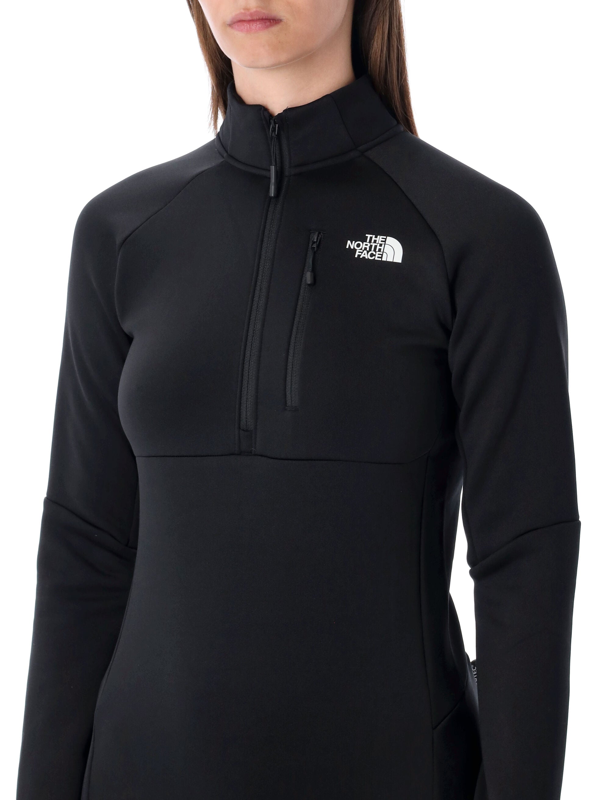 The North Face black Polartec® Meteora technical fleece 1-4 zip Polyester Ski Wear