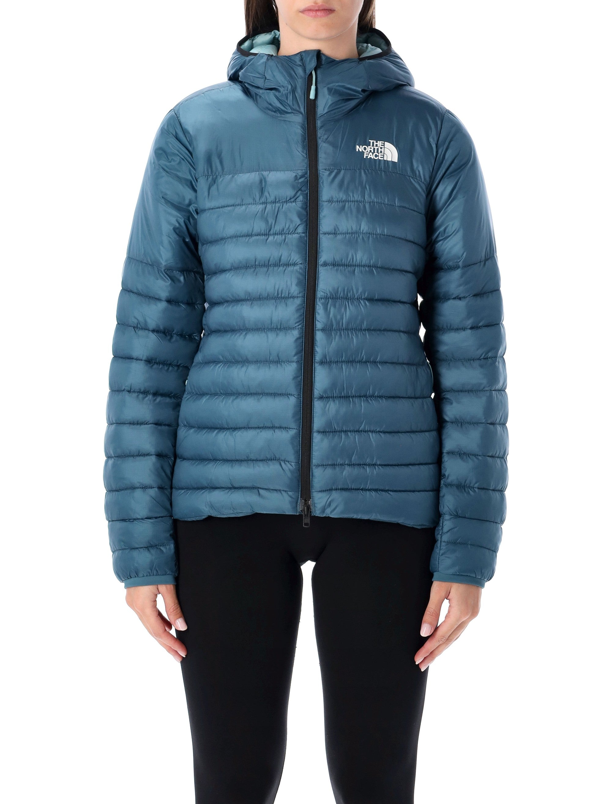 The North Face ThermoBall™ padded hooded jacket Blue Nylon Padding