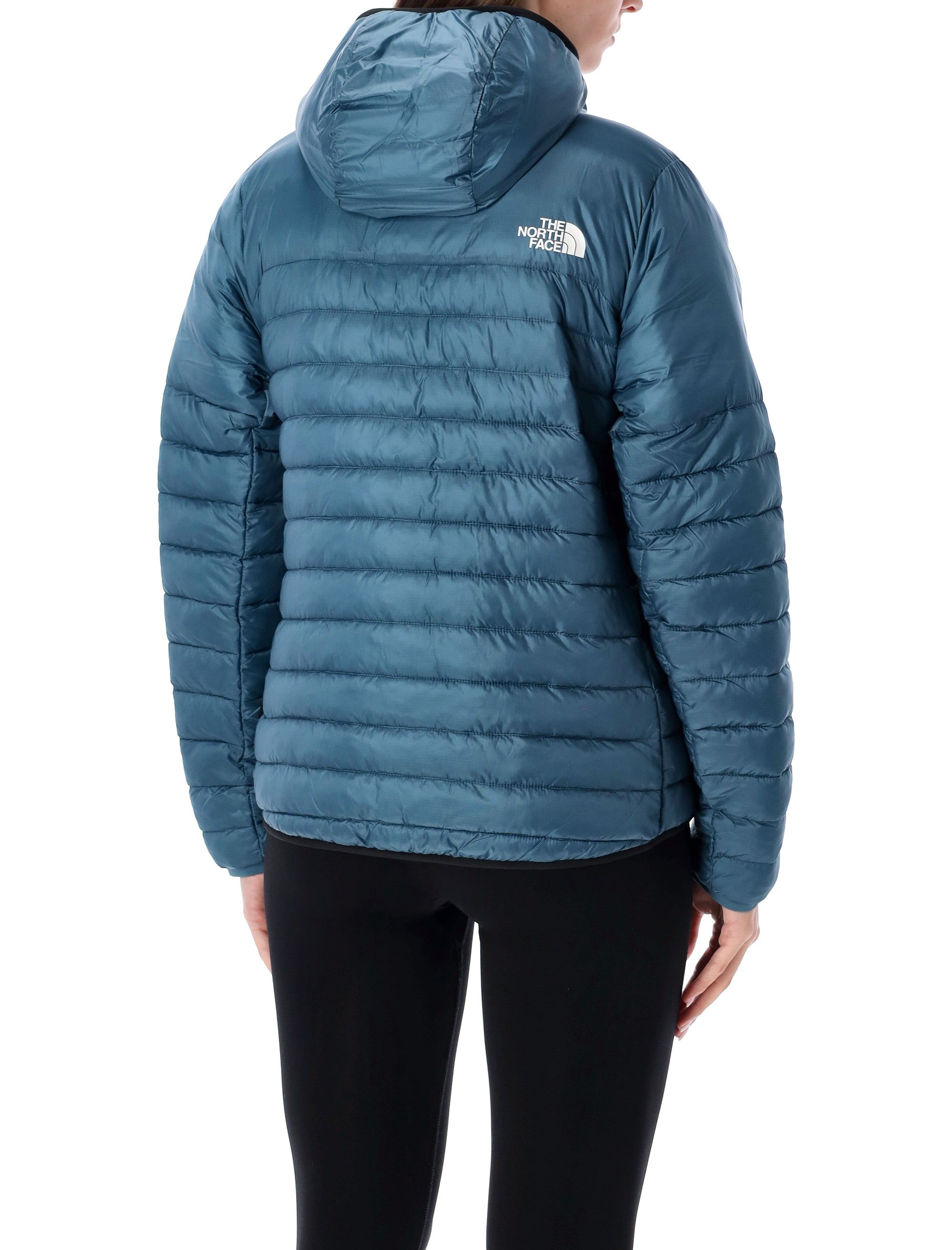 The North Face ThermoBall™ padded hooded jacket Blue Nylon Padding