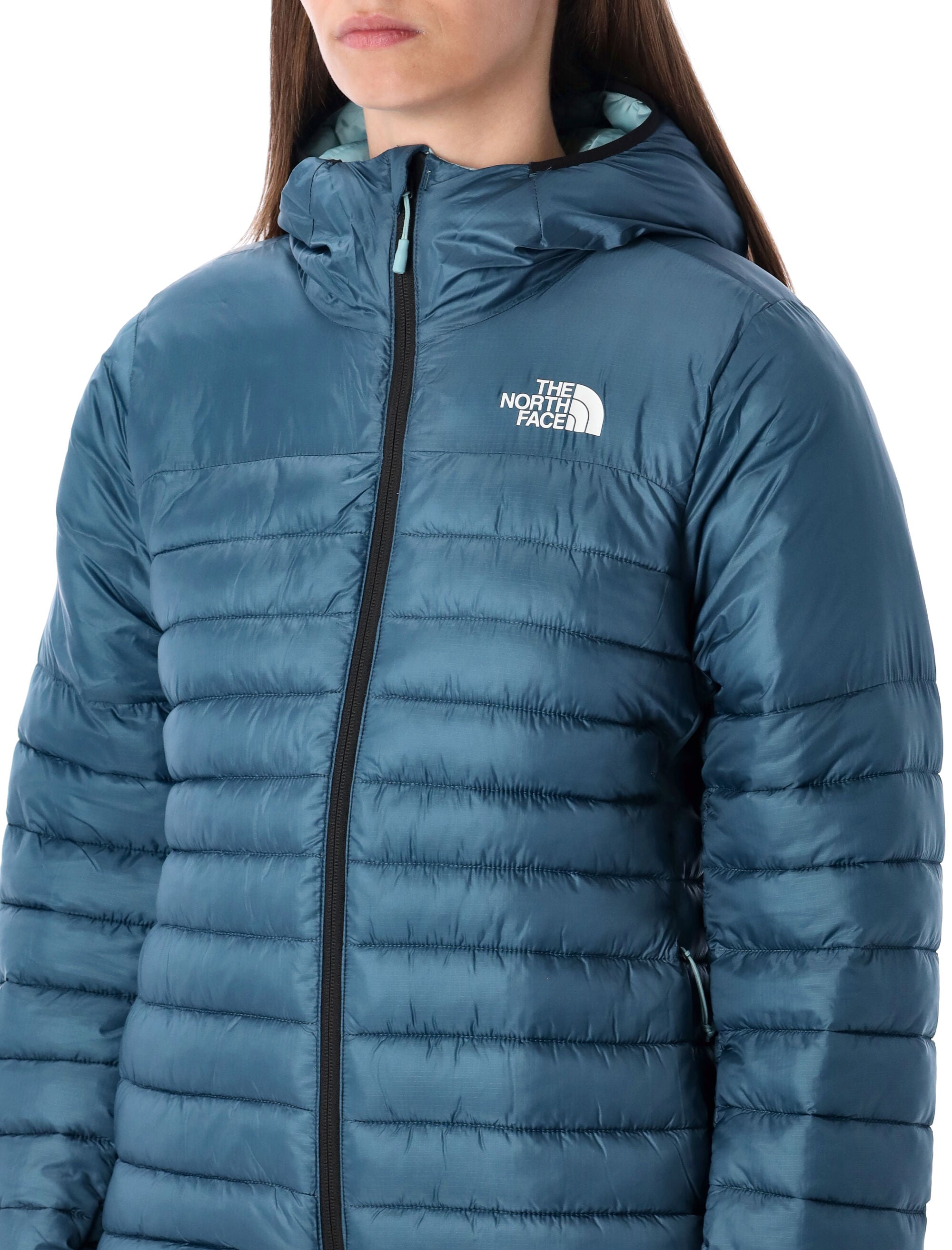 The North Face ThermoBall™ padded hooded jacket Blue Nylon Padding