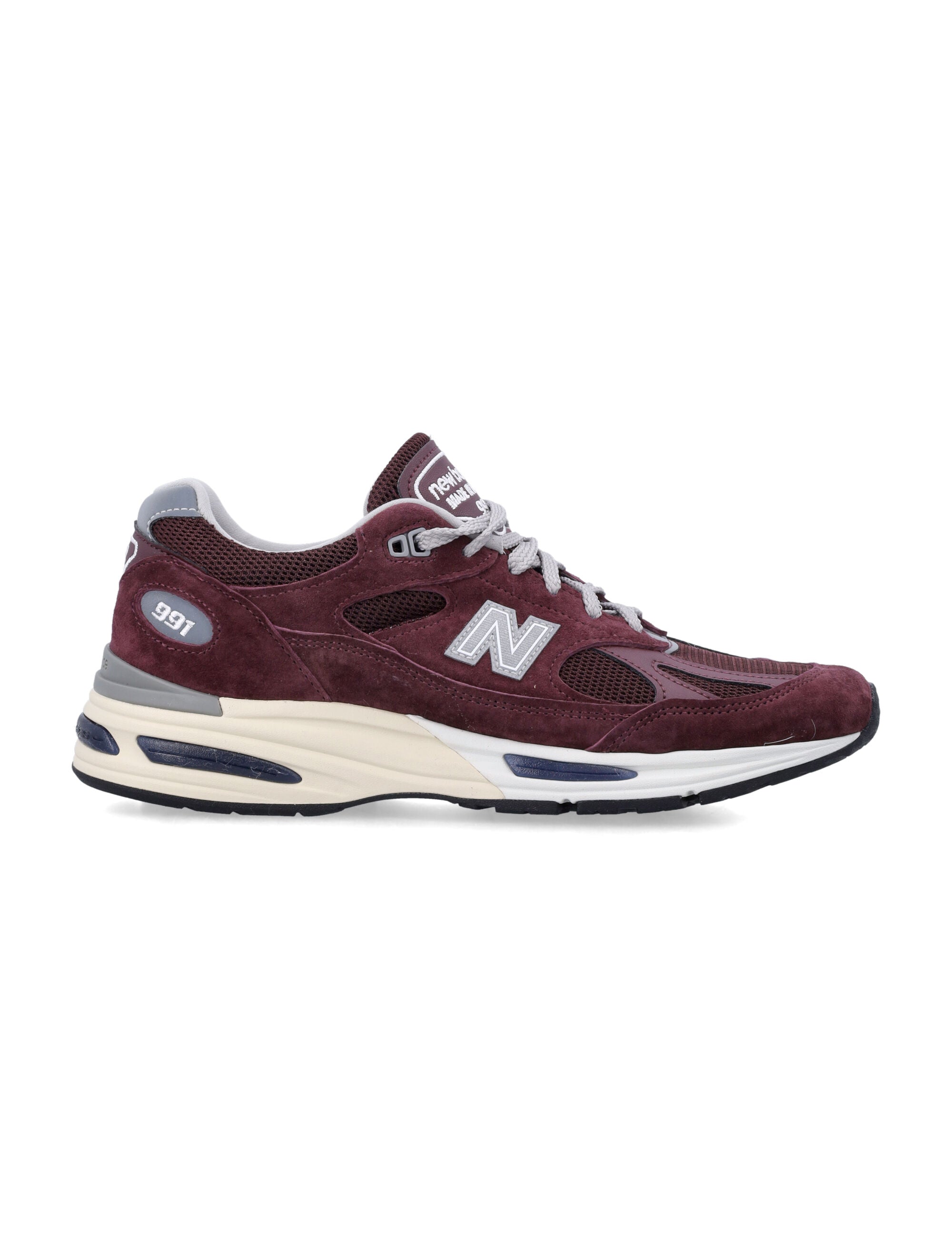 New Balance 991v2 Made in UK Purple Suede Insert Sneaker