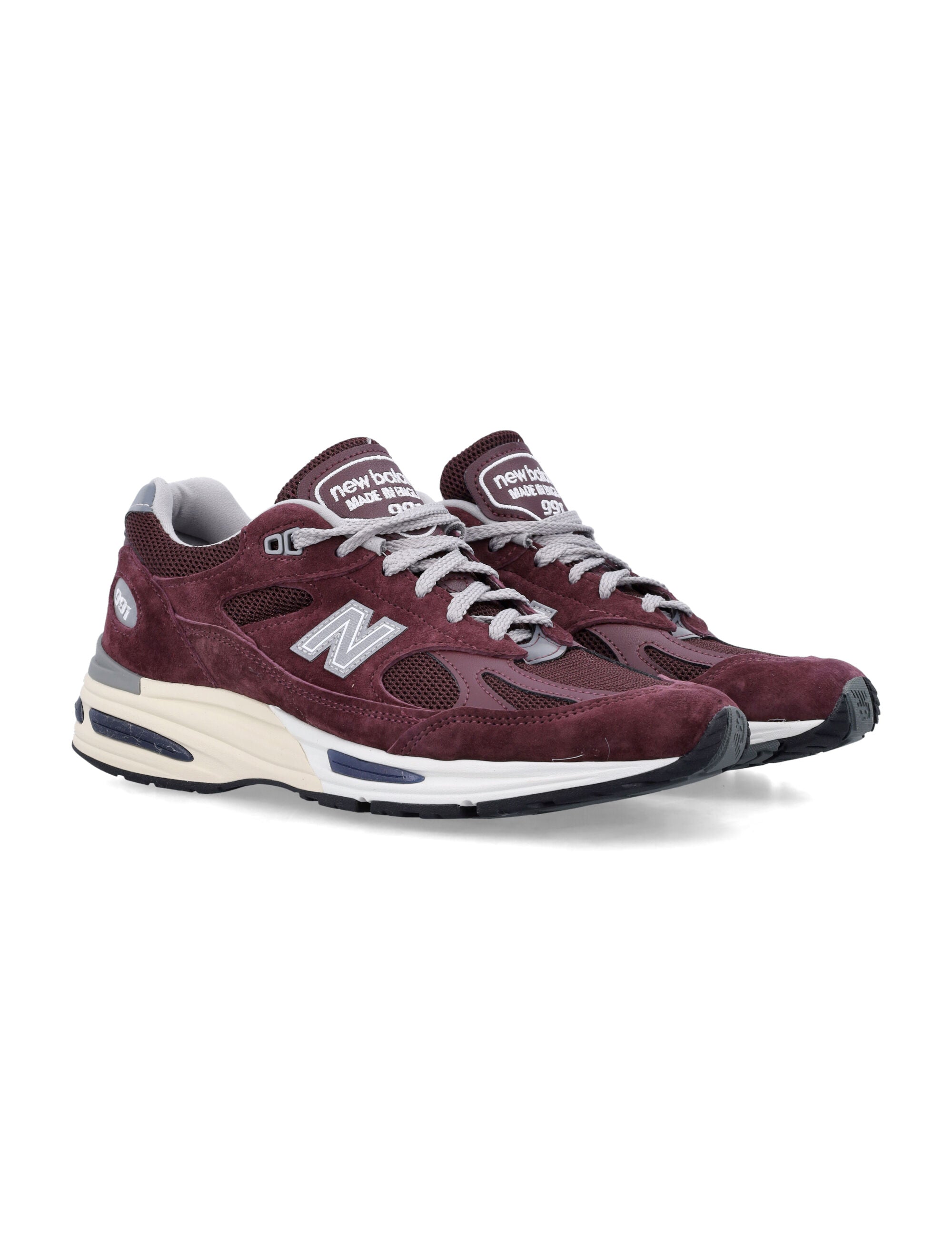 New Balance 991v2 Made in UK Purple Suede Insert Sneaker