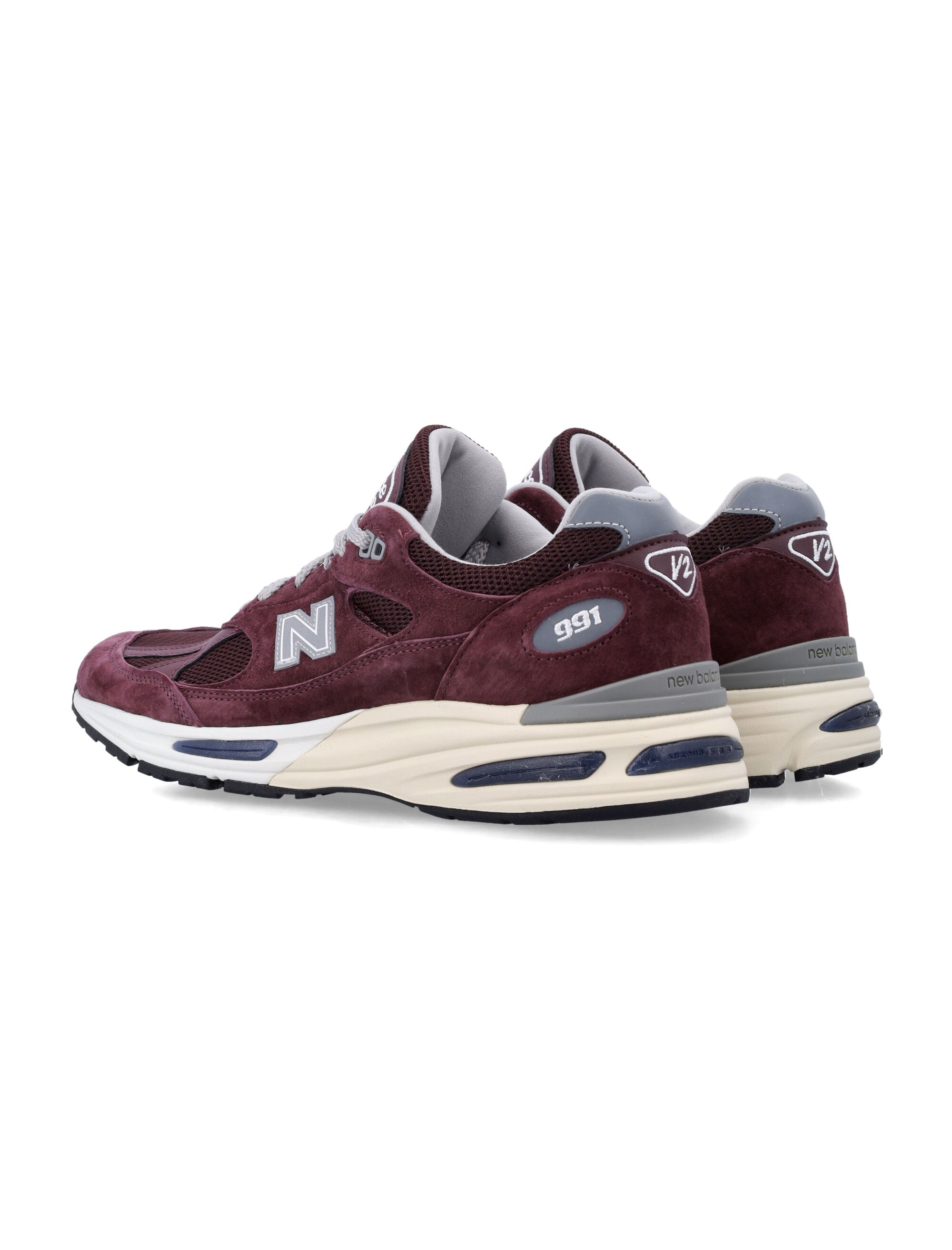 New Balance 991v2 Made in UK Purple Suede Insert Sneaker