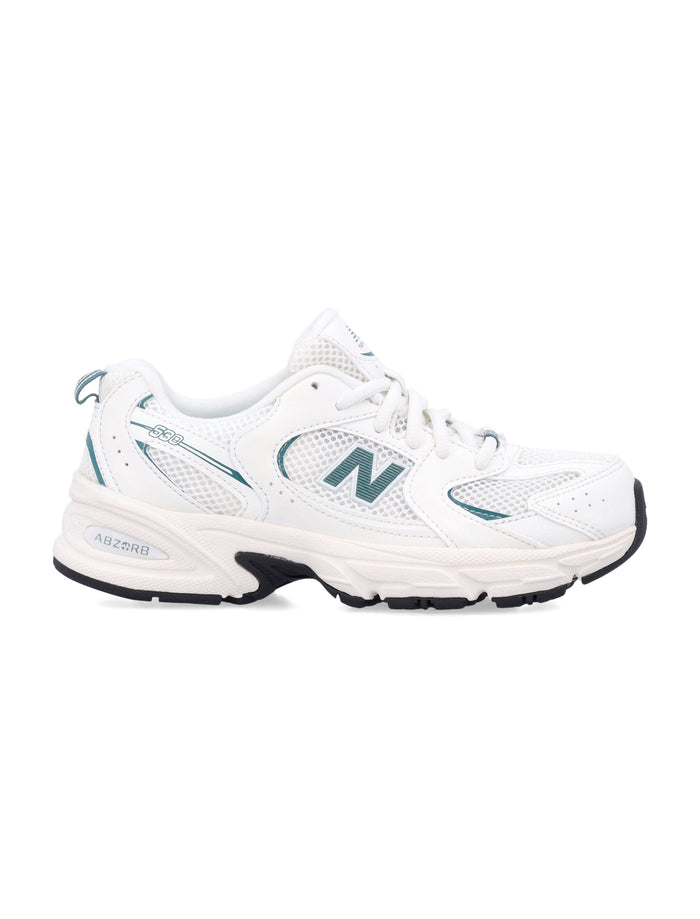 Kid - 530 Synthetic Sneakers White/green Sole