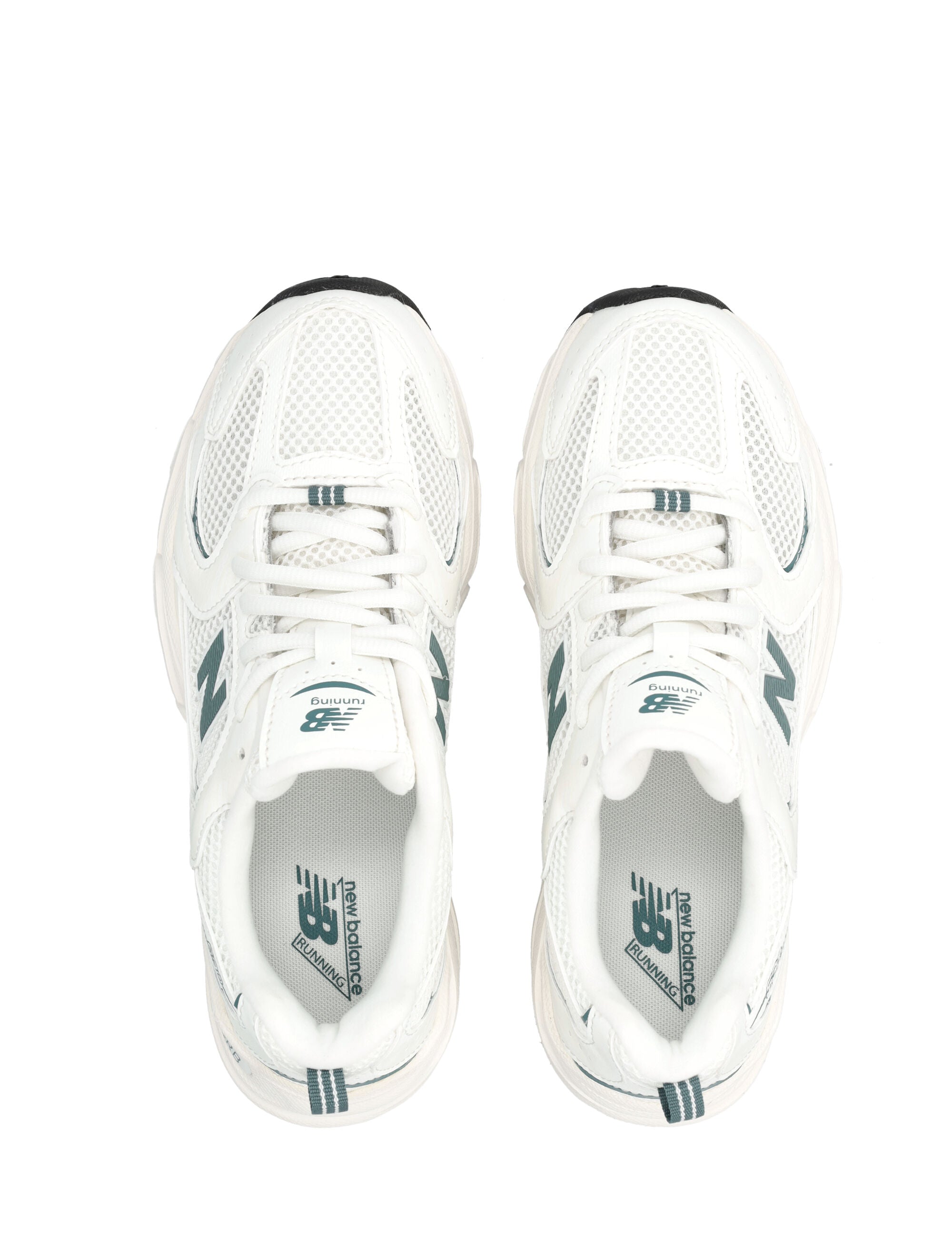 Kid - 530 Synthetic Sneakers White/green Sole