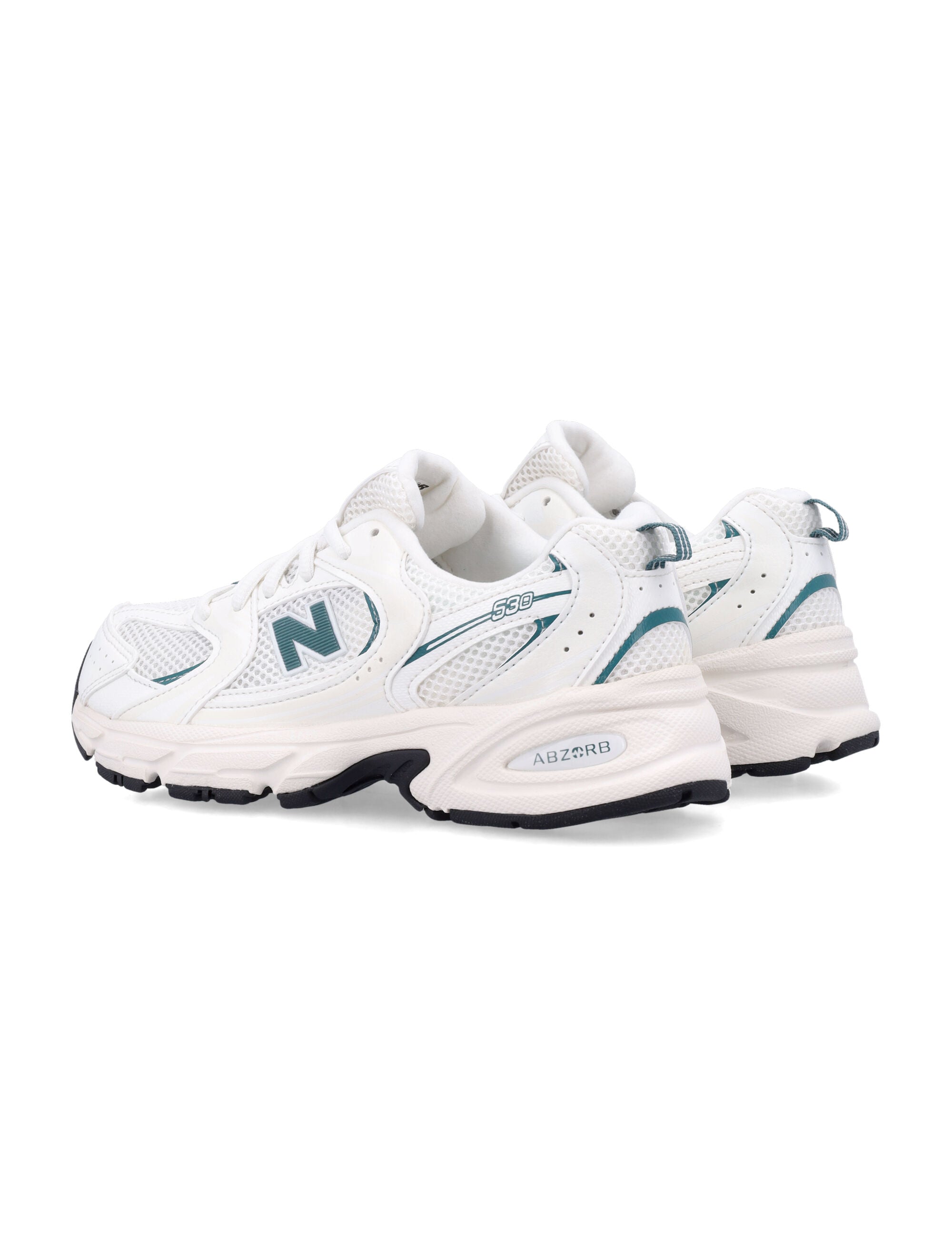Kid - 530 Synthetic Sneakers White/green Sole