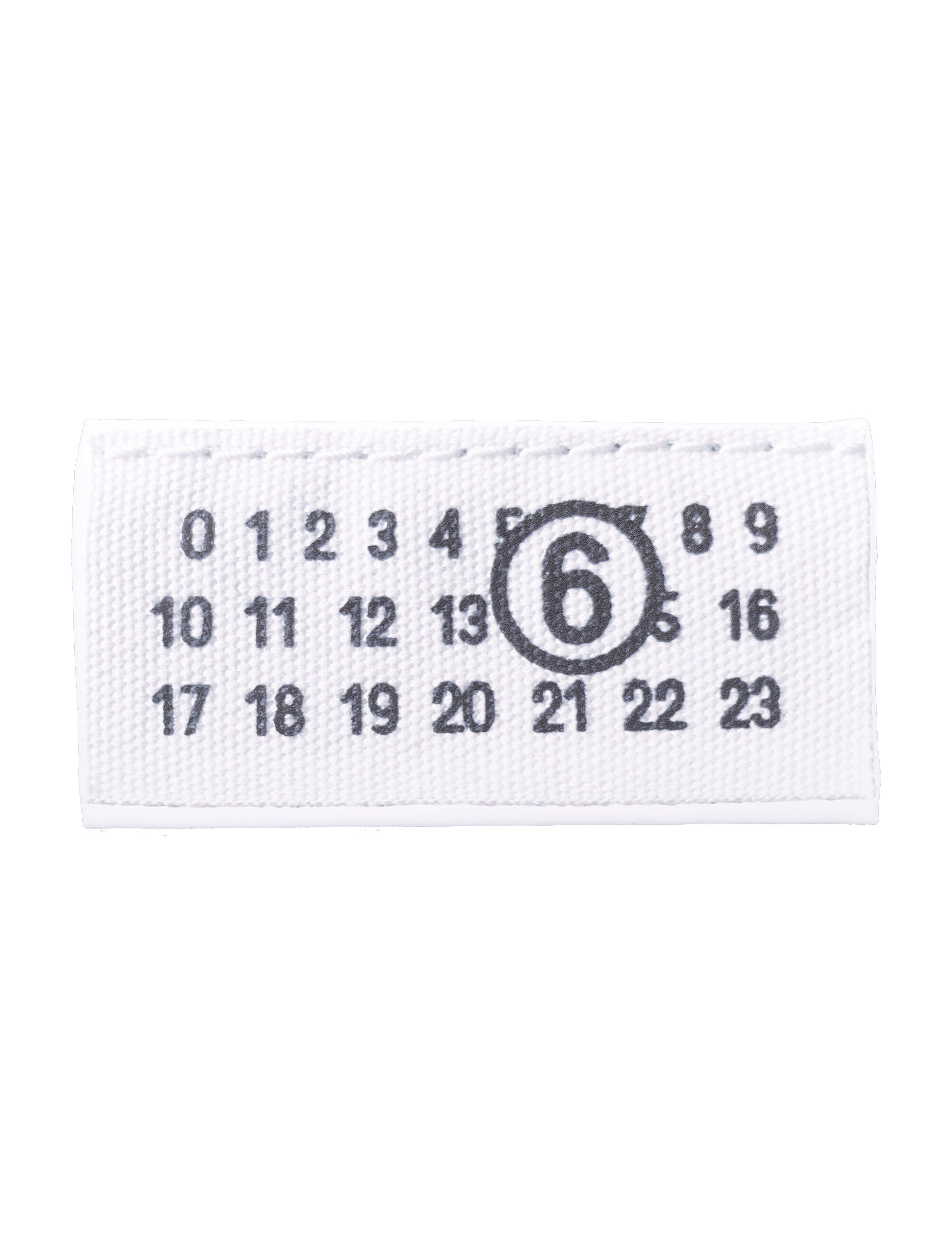 MM6 Maison Margiela Trompe Loeil numeric clutch White Polyester