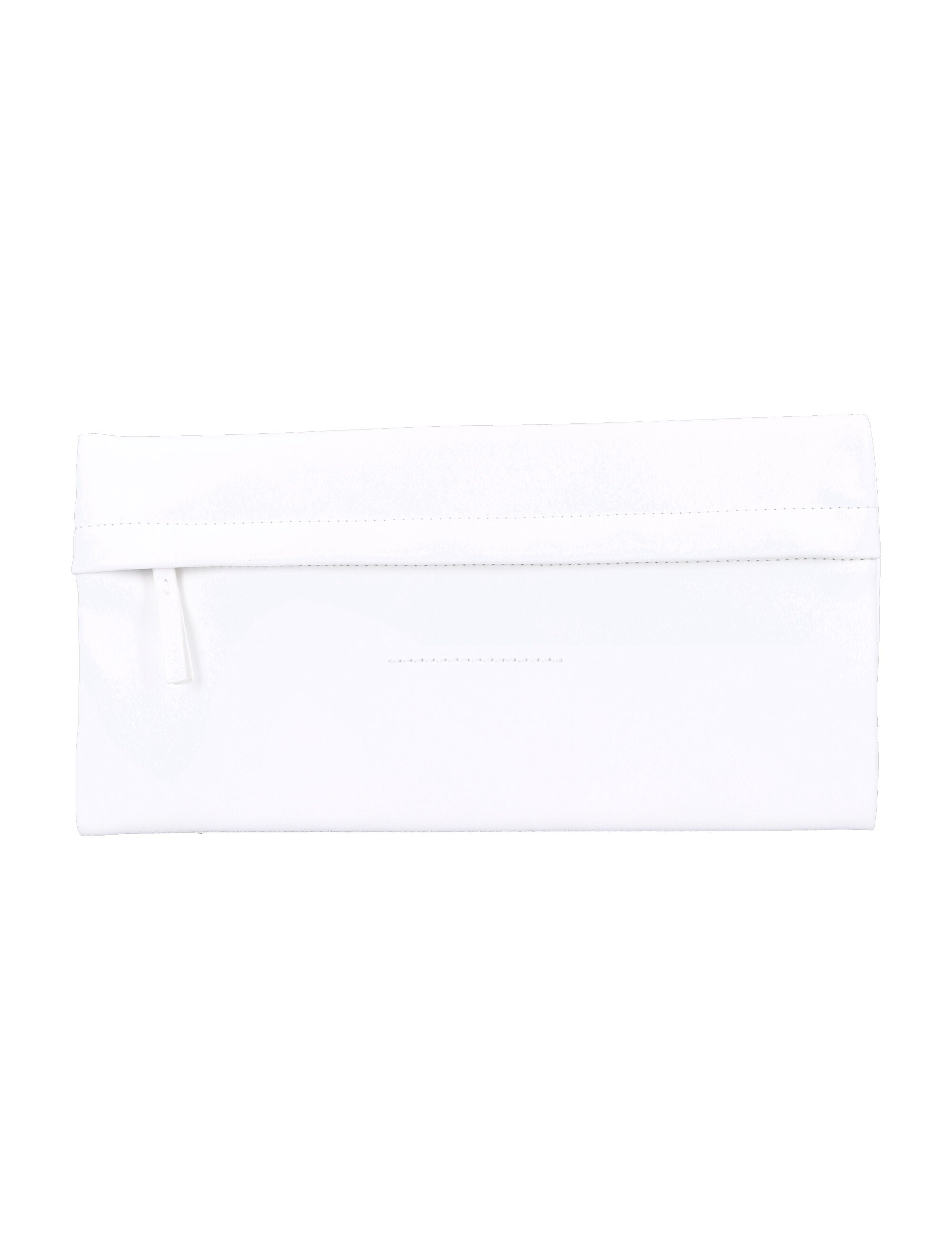 MM6 Maison Margiela Trompe Loeil numeric clutch White Polyester