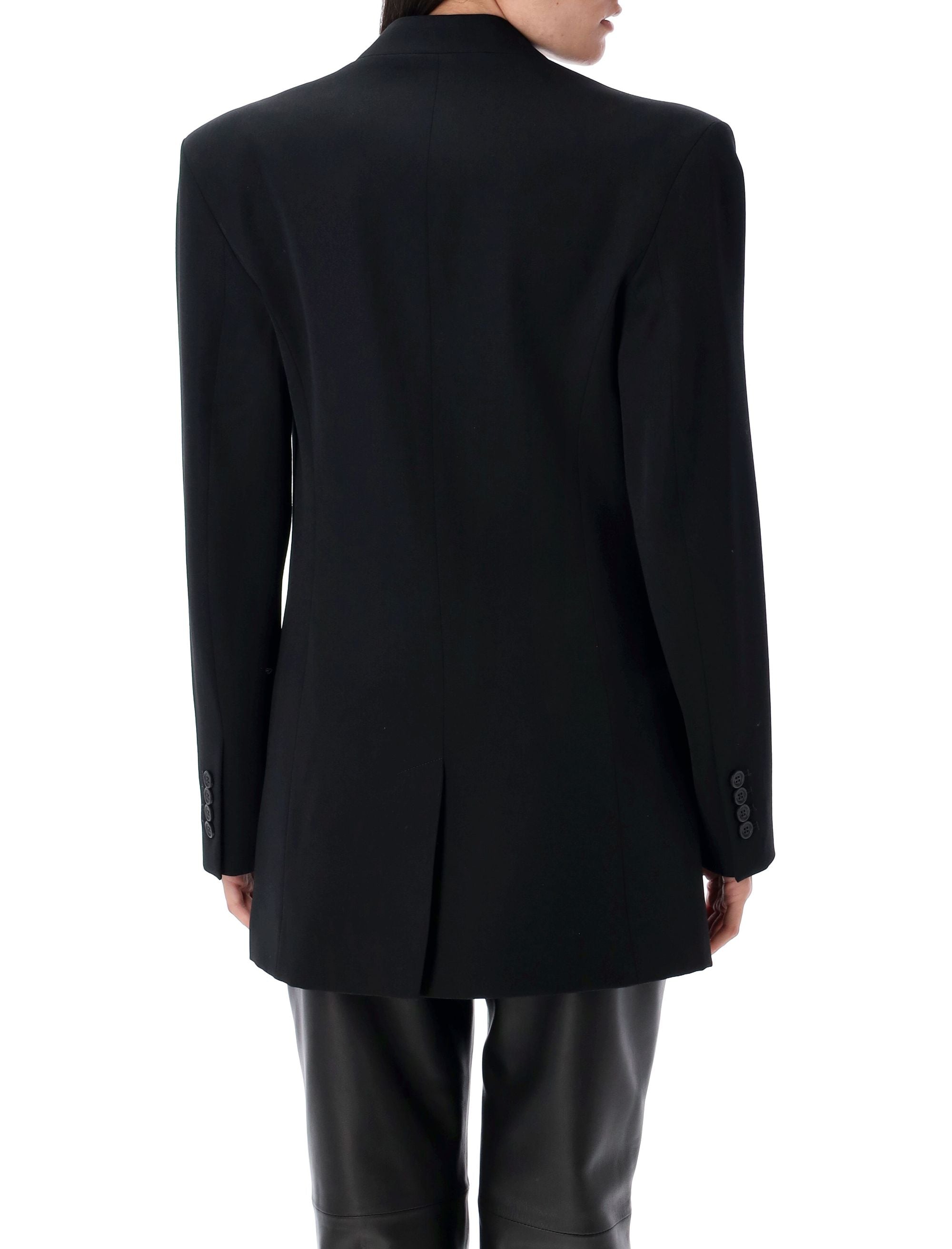 Wool gabardine jacket Black Virgin Lining Blazer