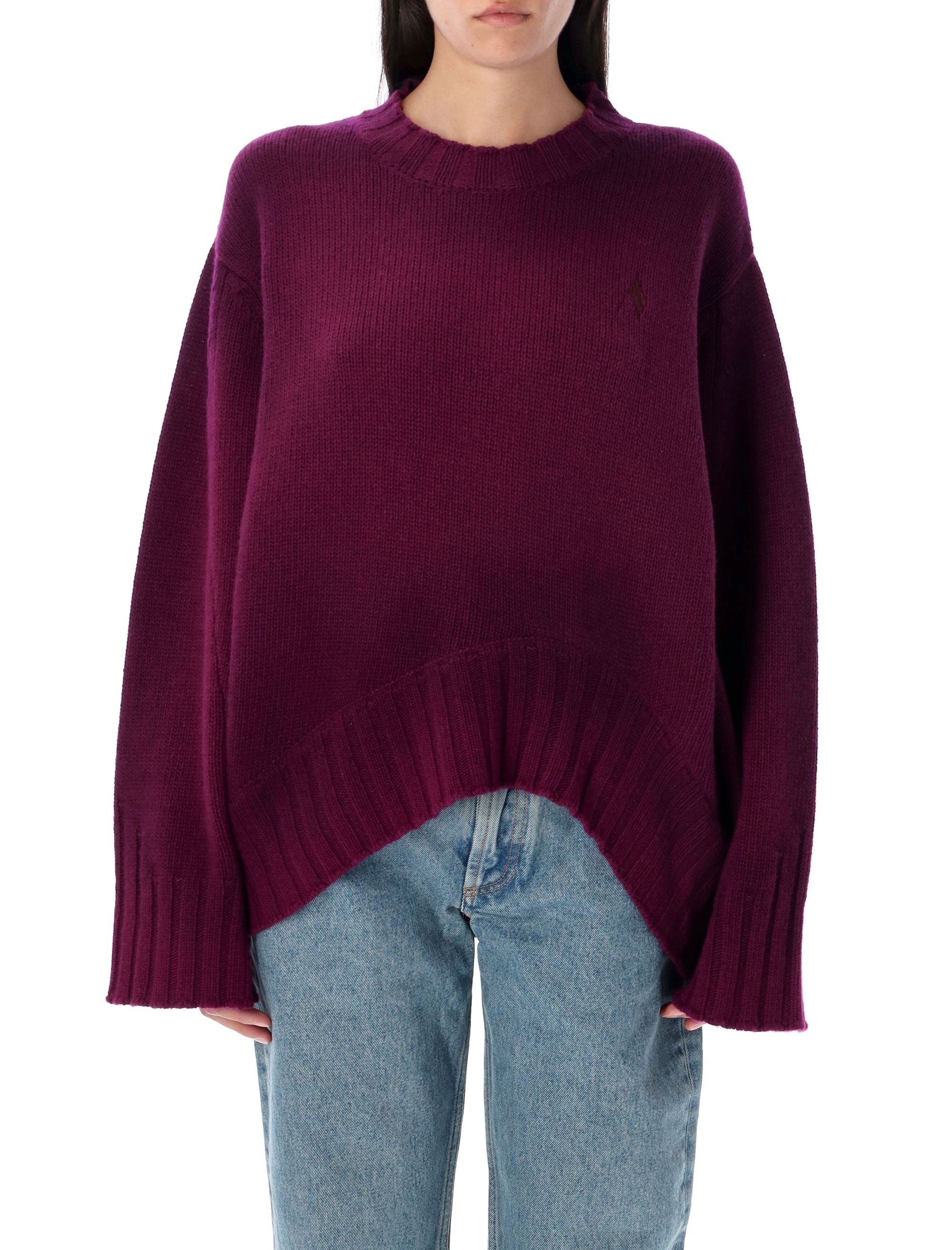 Wool cashmere sweater Burgundy