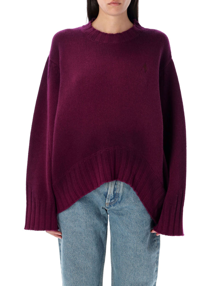 Wool cashmere sweater Burgundy