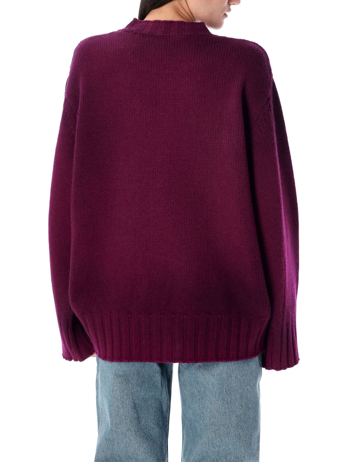 Wool cashmere sweater Burgundy