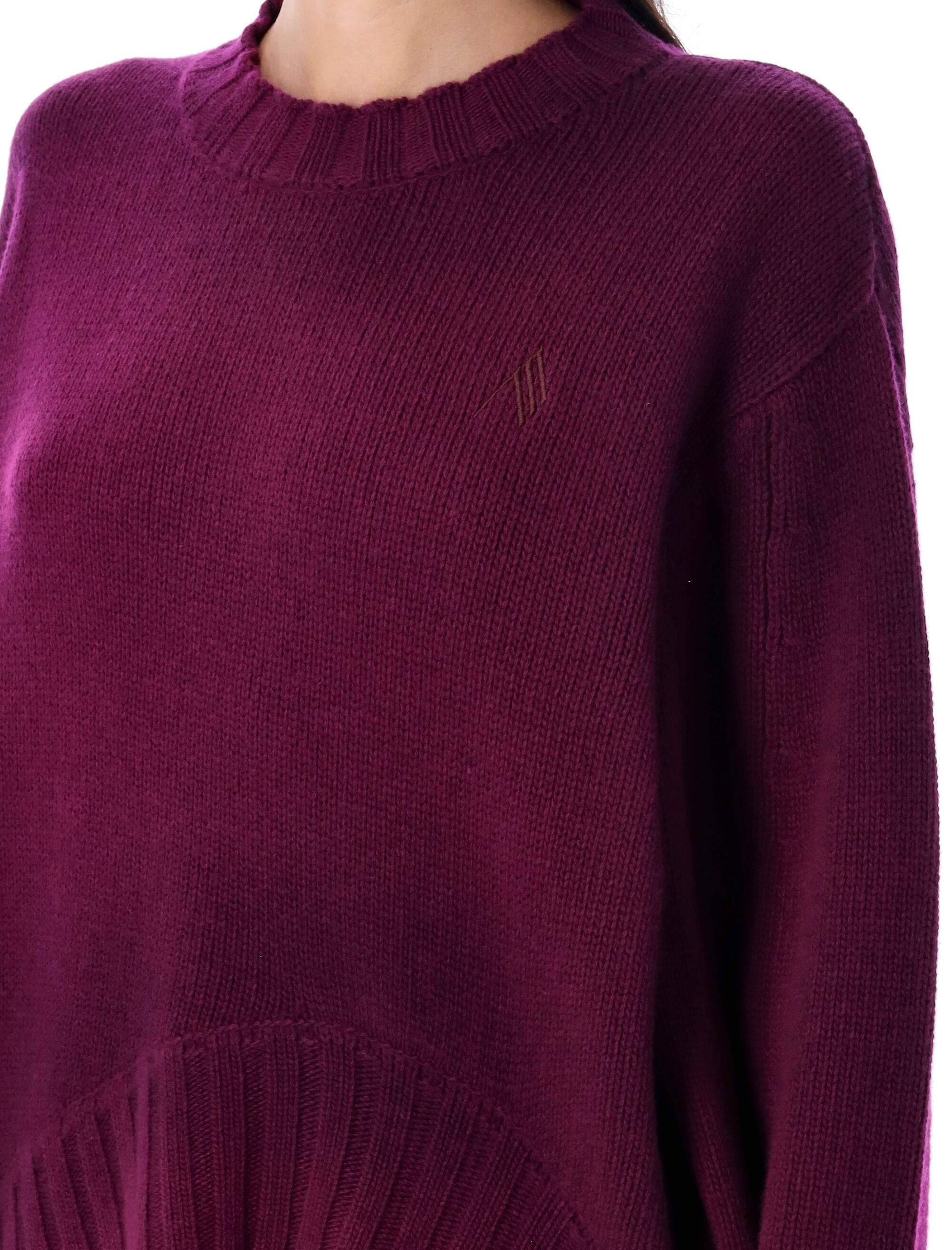 Wool cashmere sweater Burgundy