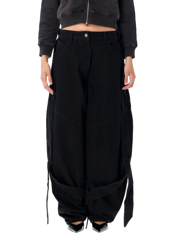 Long denim pants Black Cotton Lining Jean