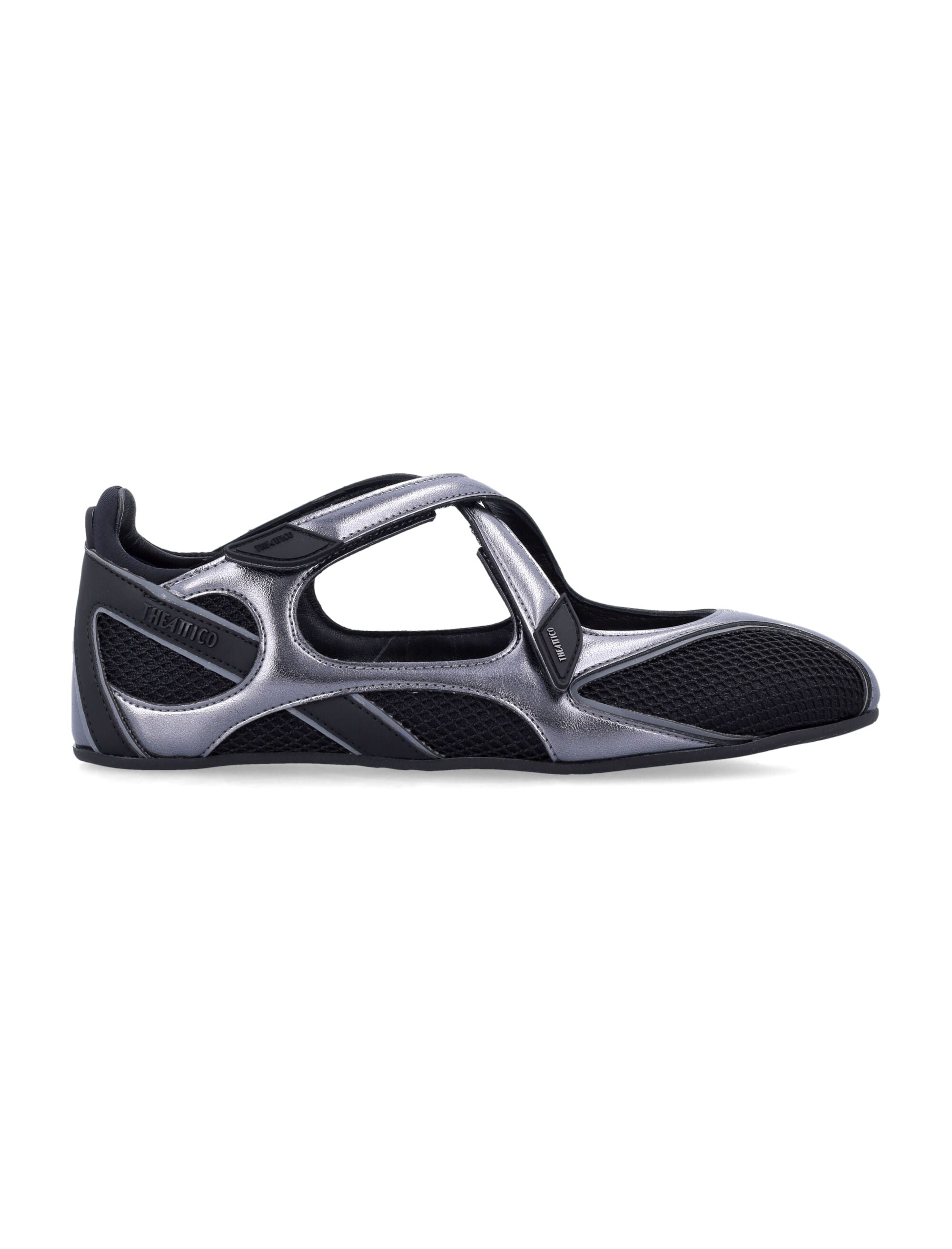 Floor 01 Black Polyurethane Flat Shoes