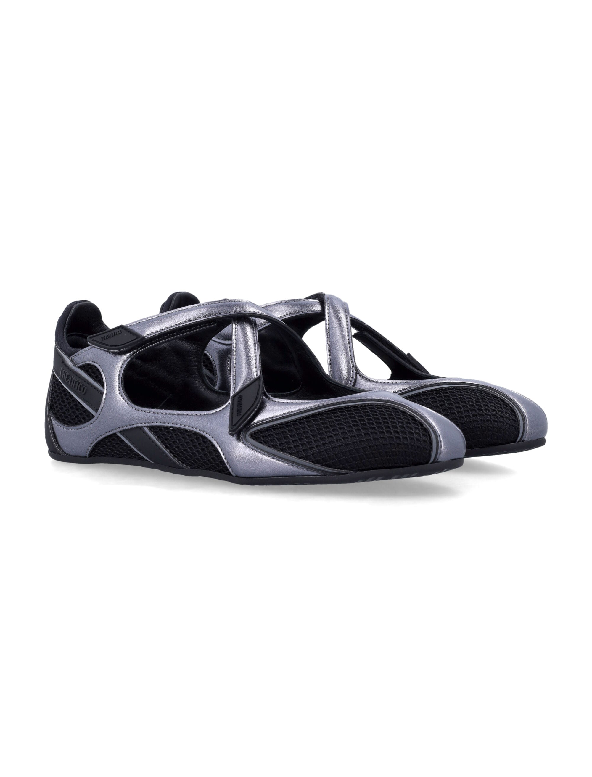 Floor 01 Black Polyurethane Flat Shoes