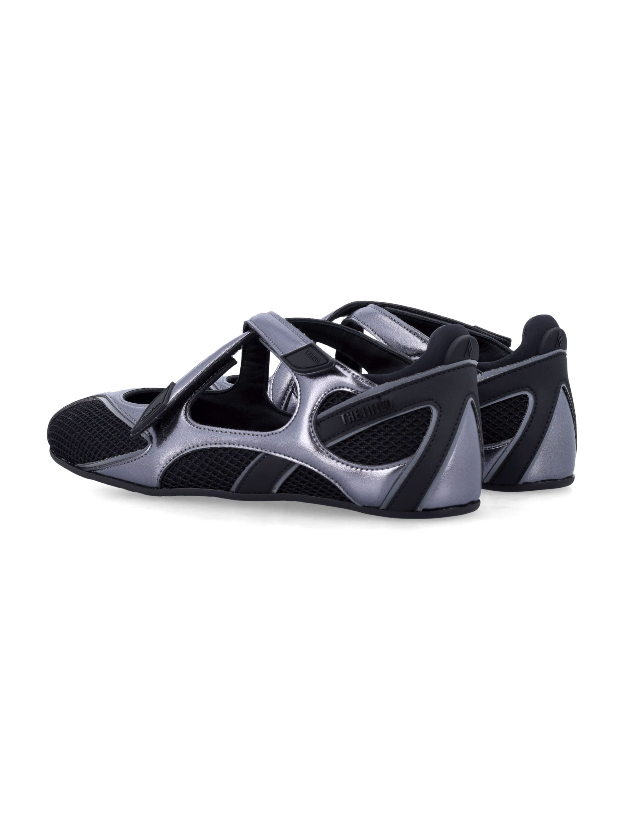 Floor 01 Black Polyurethane Flat Shoes