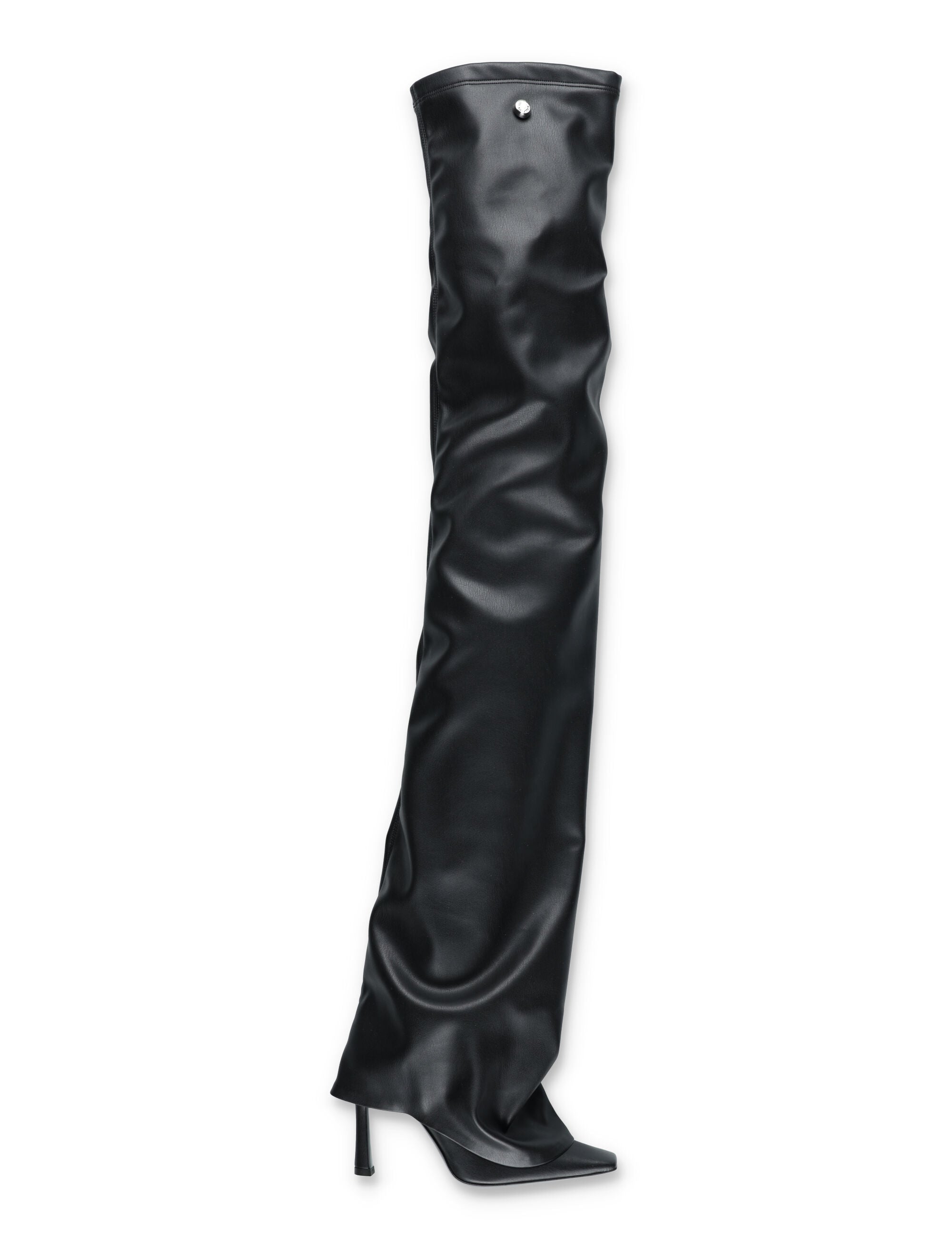 Robin OTK thigh high boots Black Polyurethane