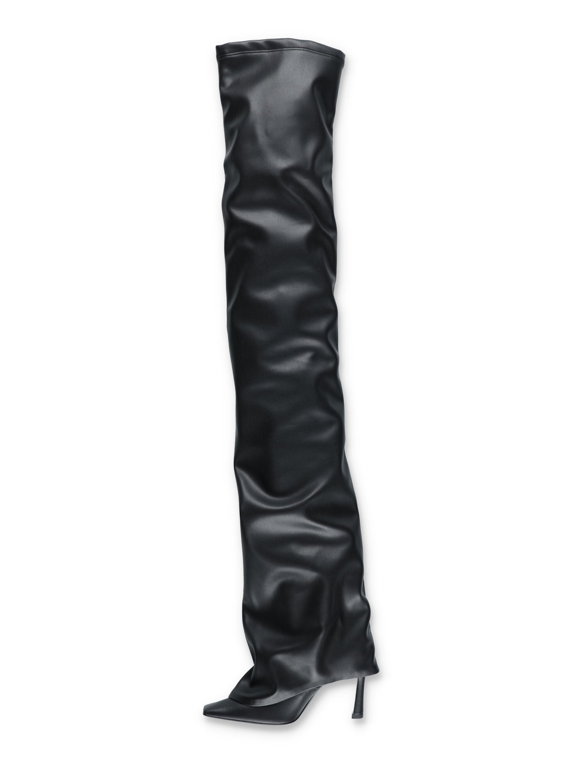 Robin OTK thigh high boots Black Polyurethane