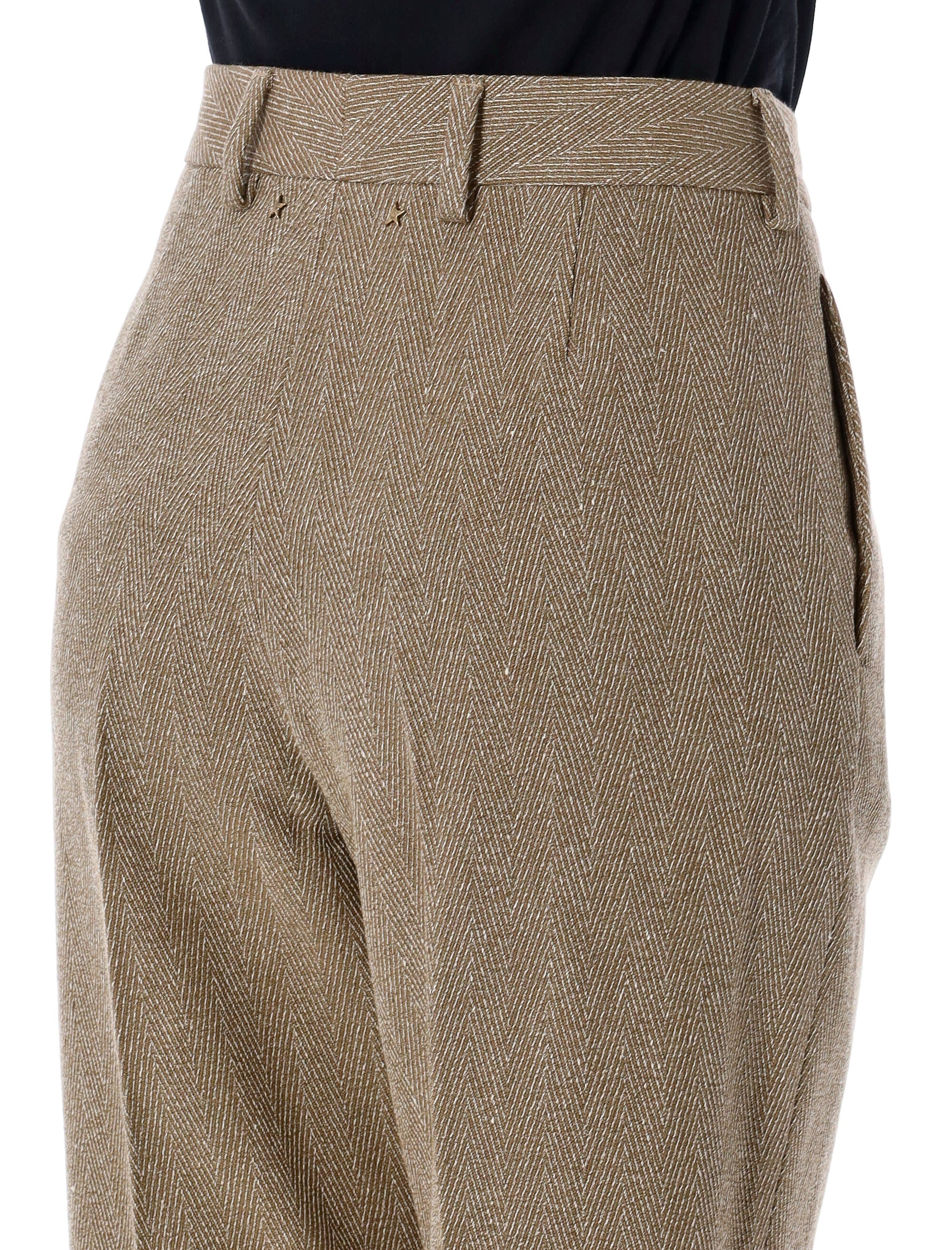 Maeva relaxed fit pant Golden Brown Linen