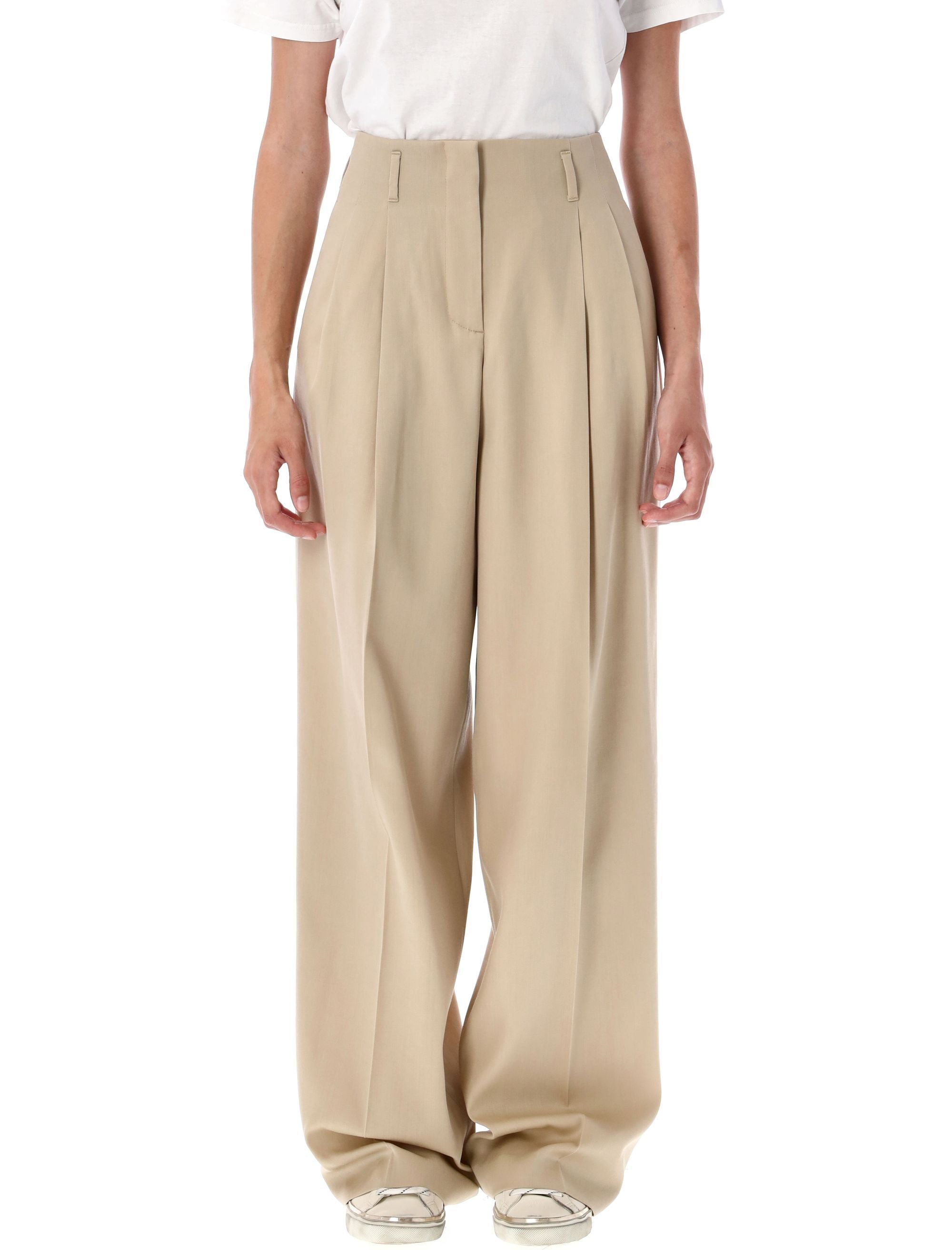 Wool formal trousers Sand Virgin Pant