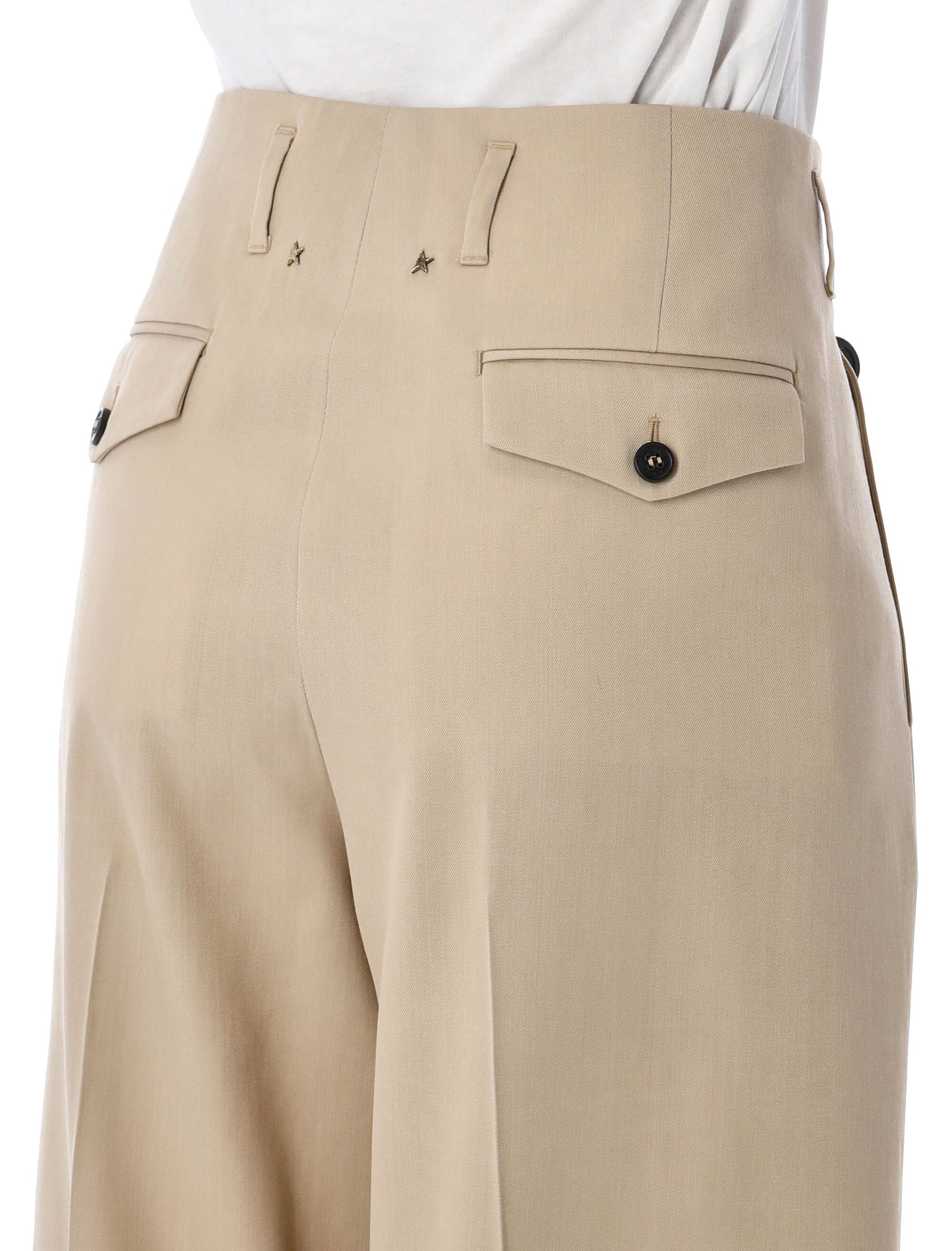 Wool formal trousers Sand Virgin Pant
