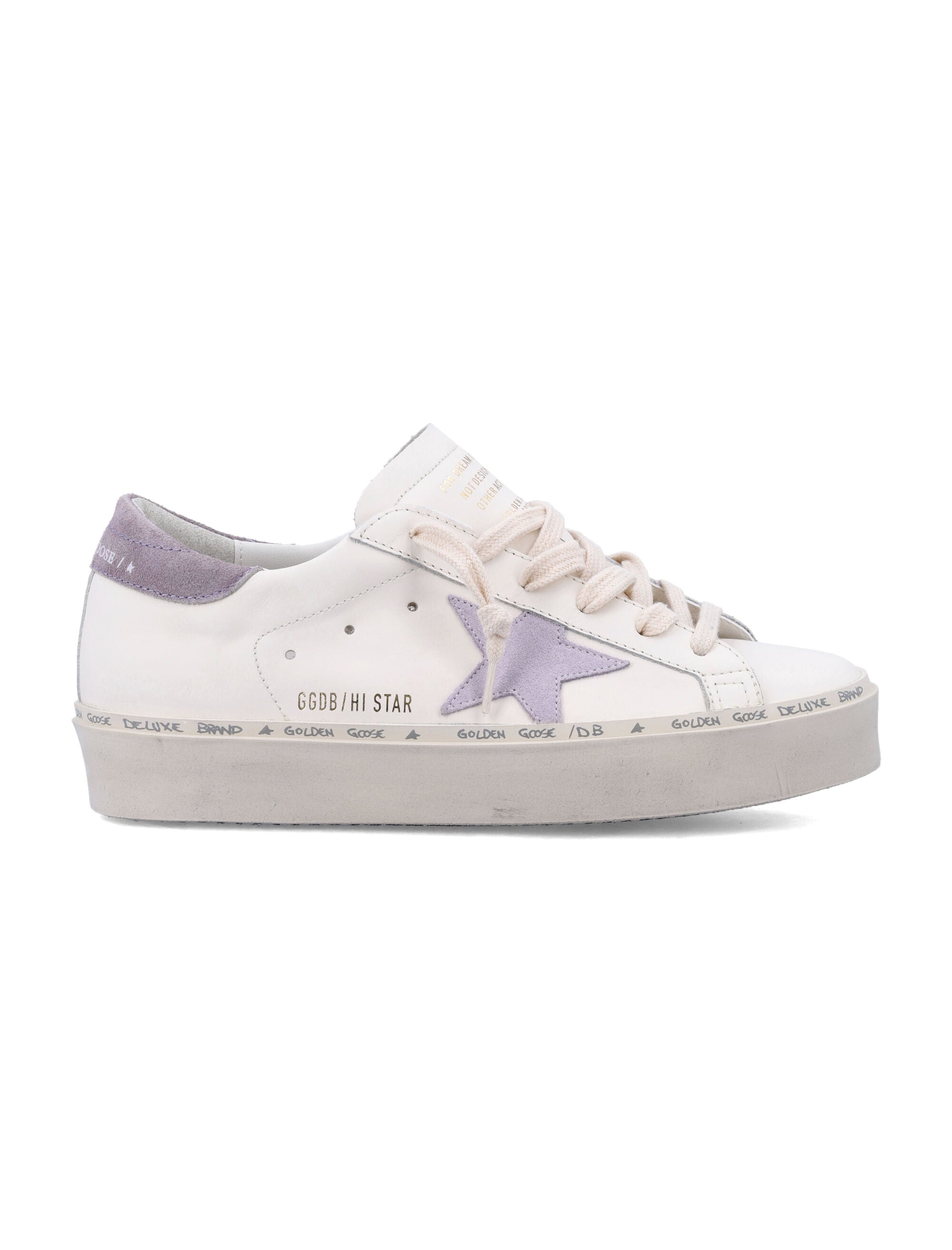 Hi Star classic White Lilla Lillac Upper Sneaker