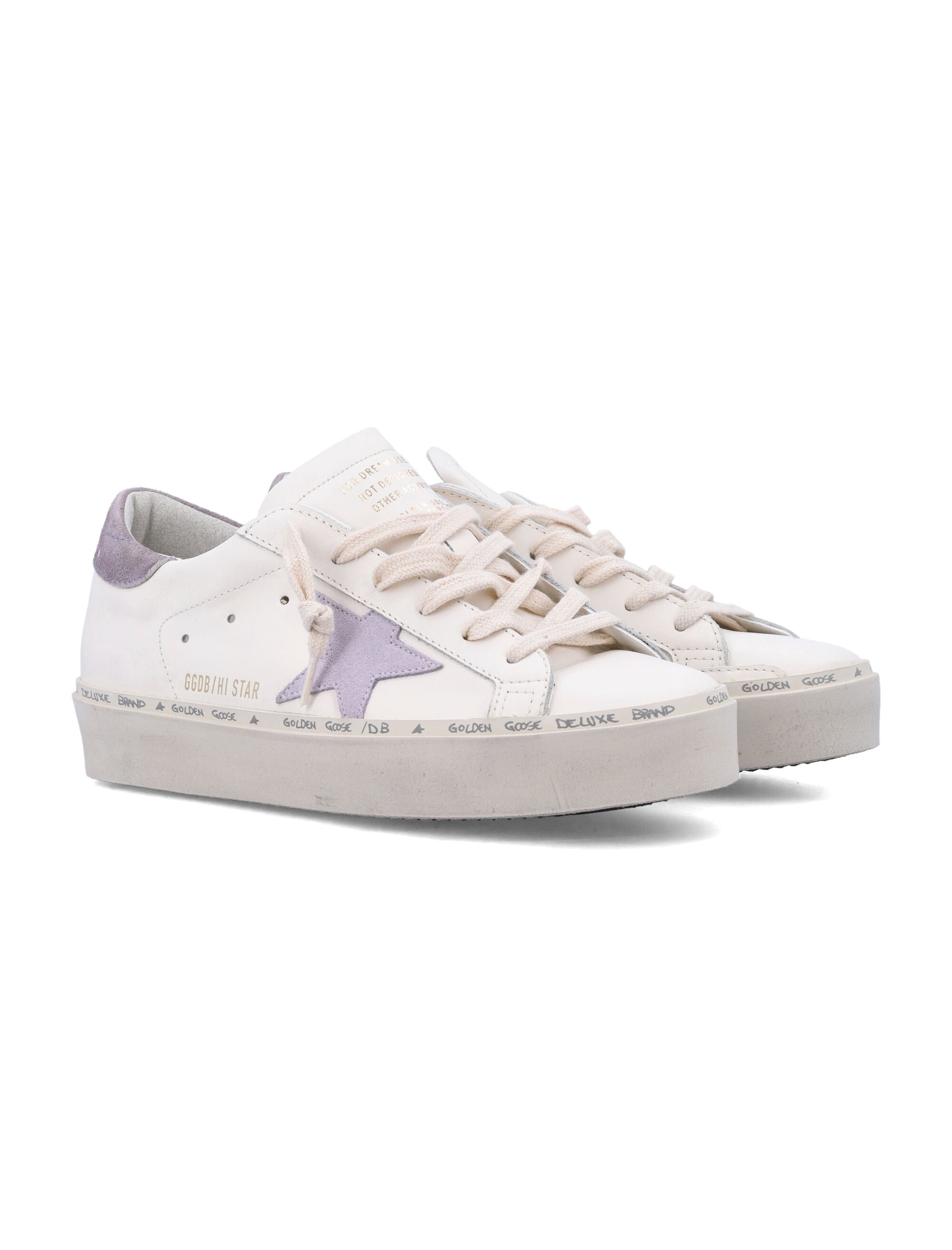 Hi Star classic White Lilla Lillac Upper Sneaker
